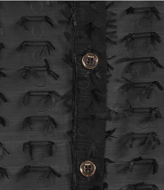 Buru Textured Contrast Collar Button Down Product Image