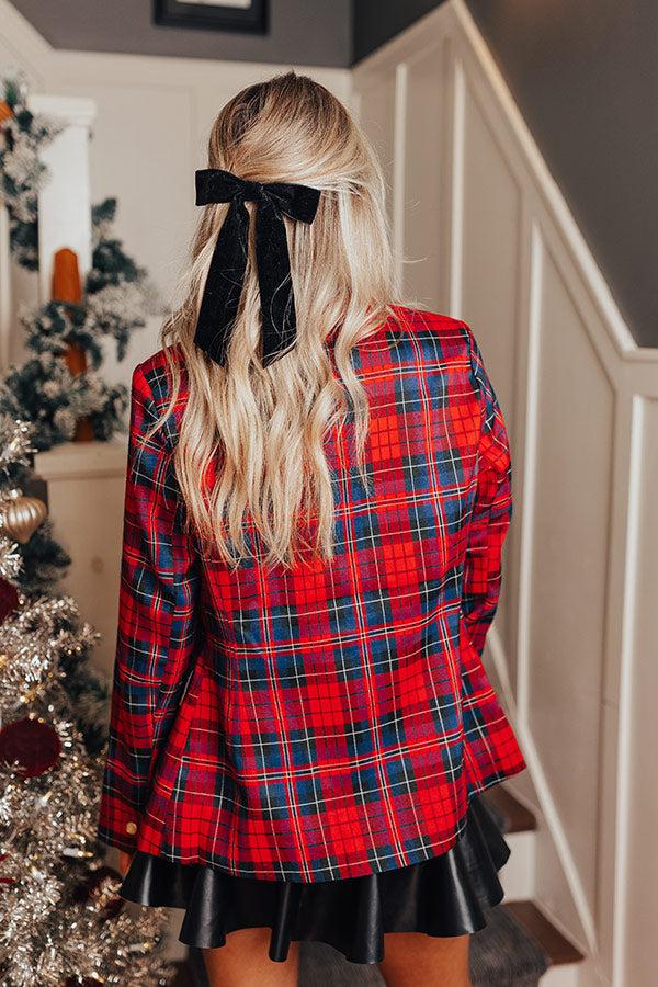 VIP Floor Seats Plaid Blazer Product Image