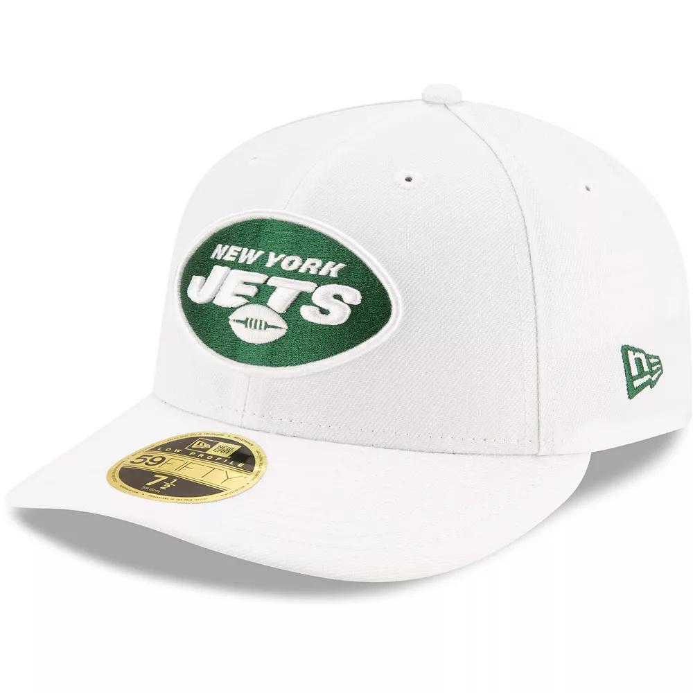 Men's New Era White New York Jets Omaha Low Profile 59FIFTY Fitted Hat,  Product Image