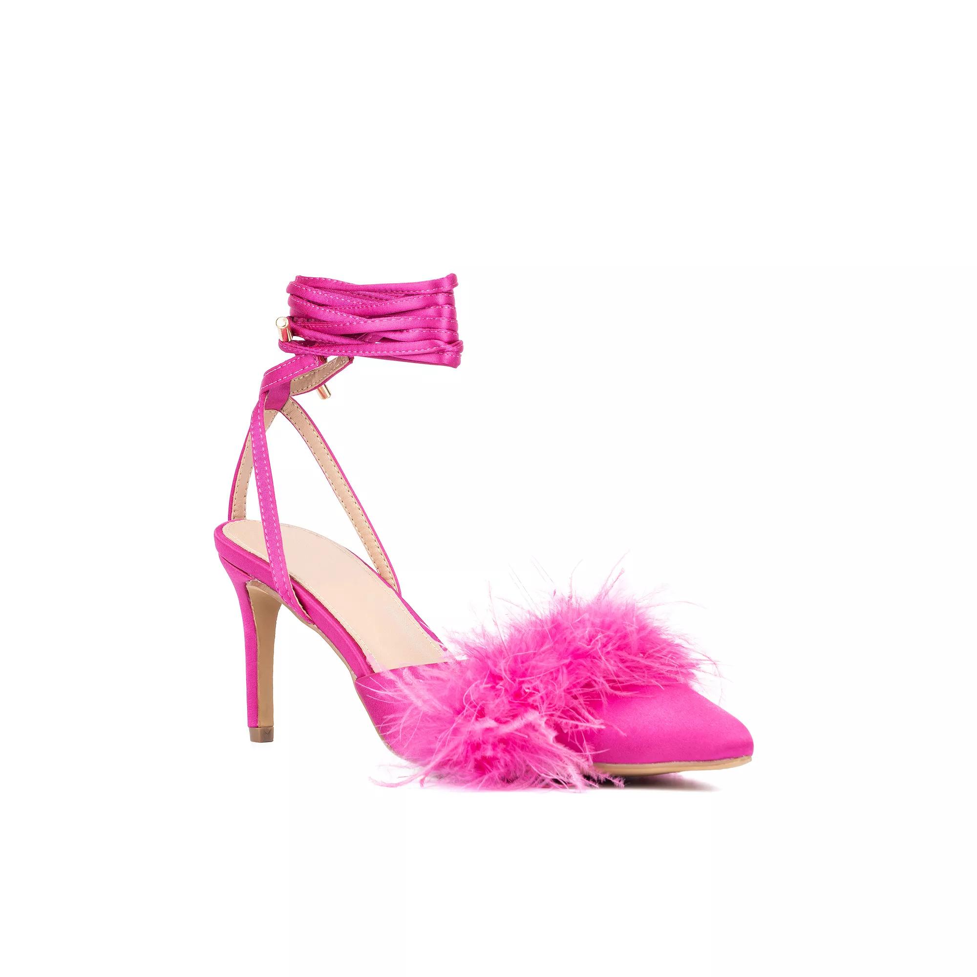 New York & Company® Saylor Women's Faux-Leather Heels, Size: 7, Black Product Image