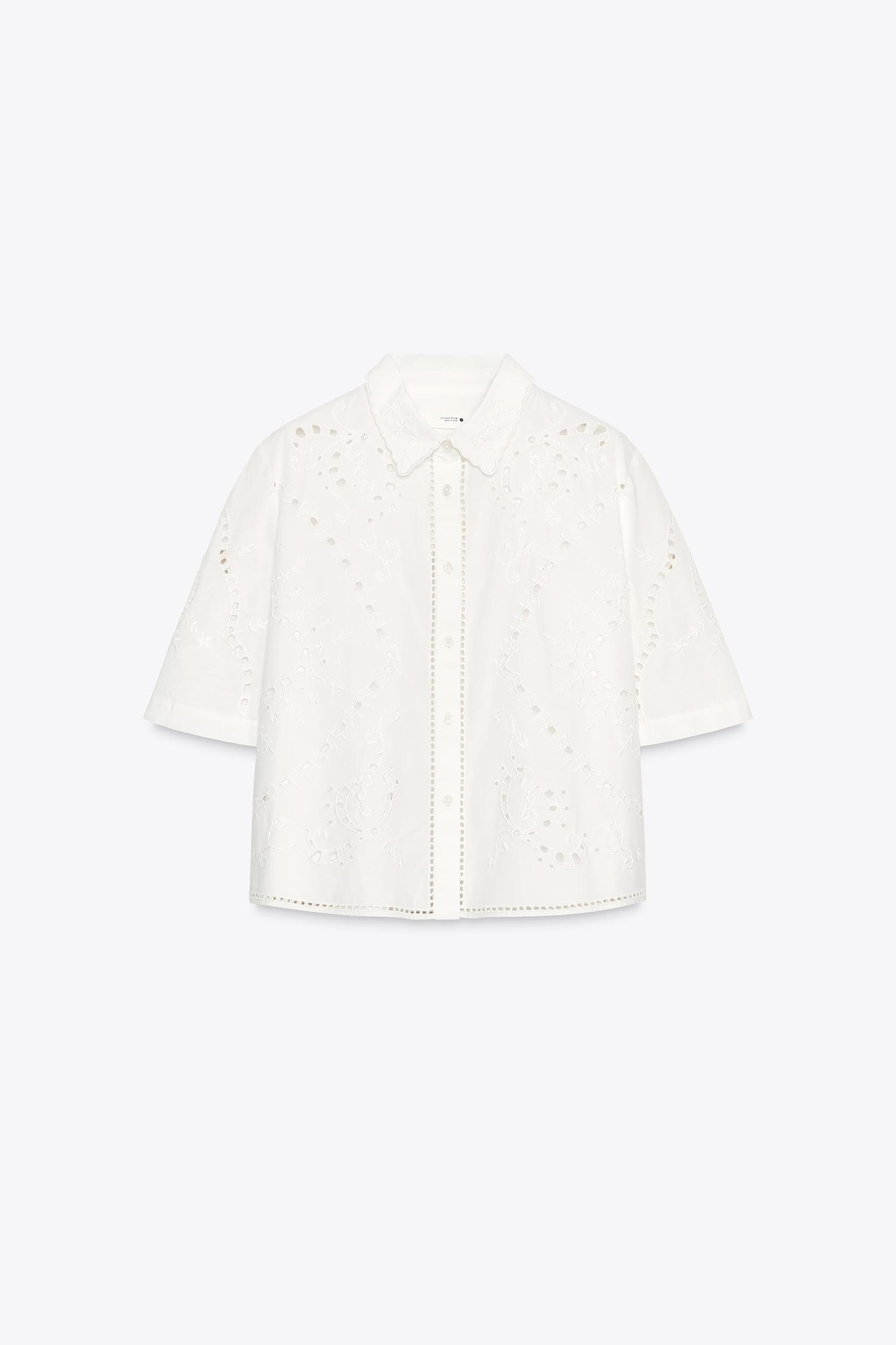 EMBROIDERED SHIRT ZW COLLECTION Product Image