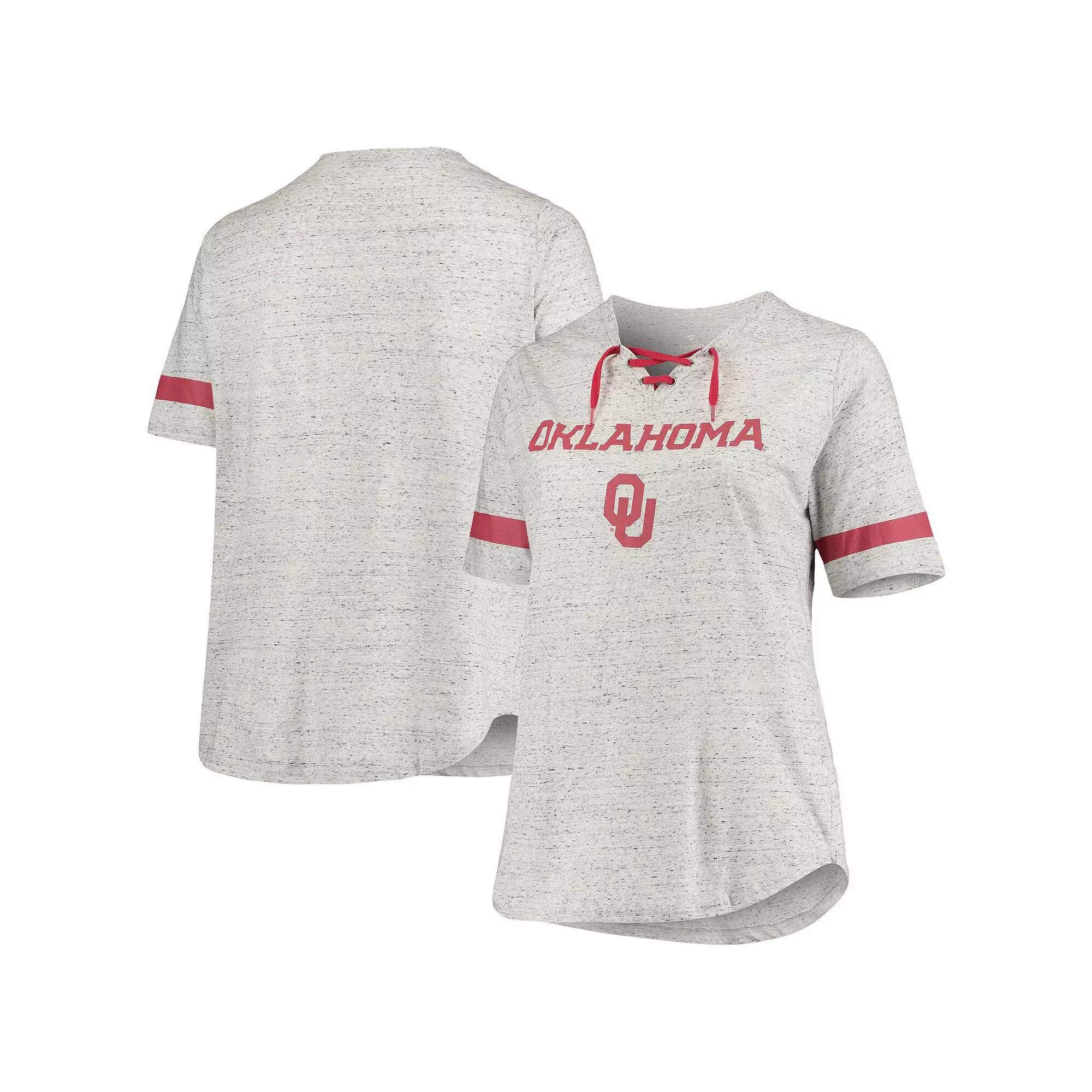 Women's Heathered Gray Oklahoma Sooners Plus  Product Image