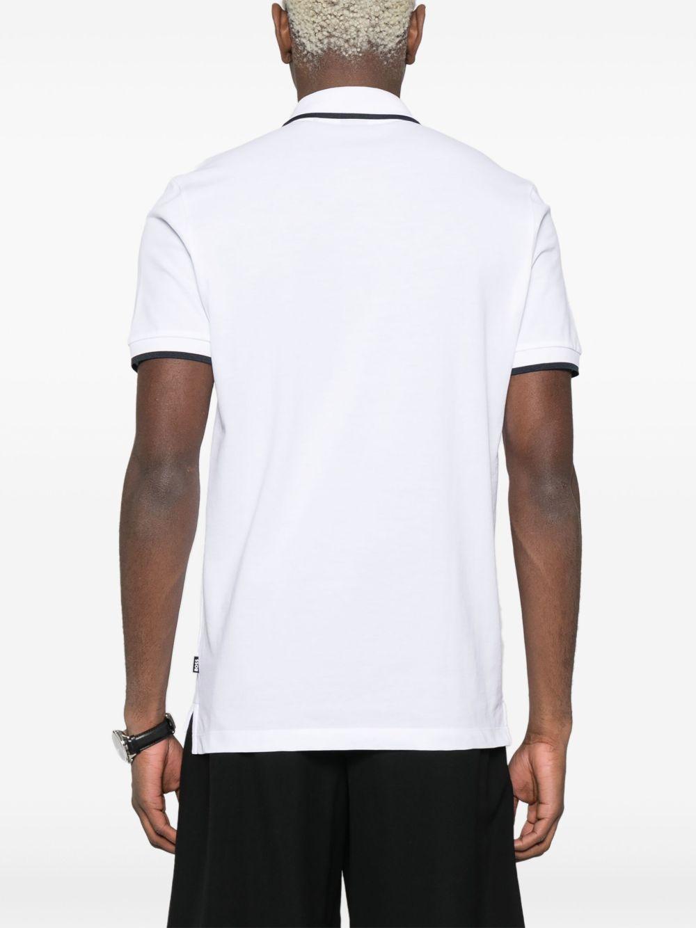 logo-rubberised cotton polo shirt Product Image