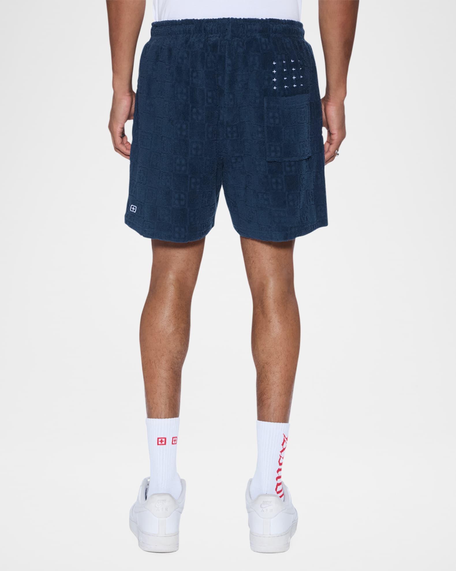 Men's Terry Jacquard Drawstring Lounge Shorts Product Image
