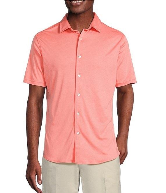 Daniel Cremieux Signature Label Solid Short Sleeve Woven Shirt Product Image