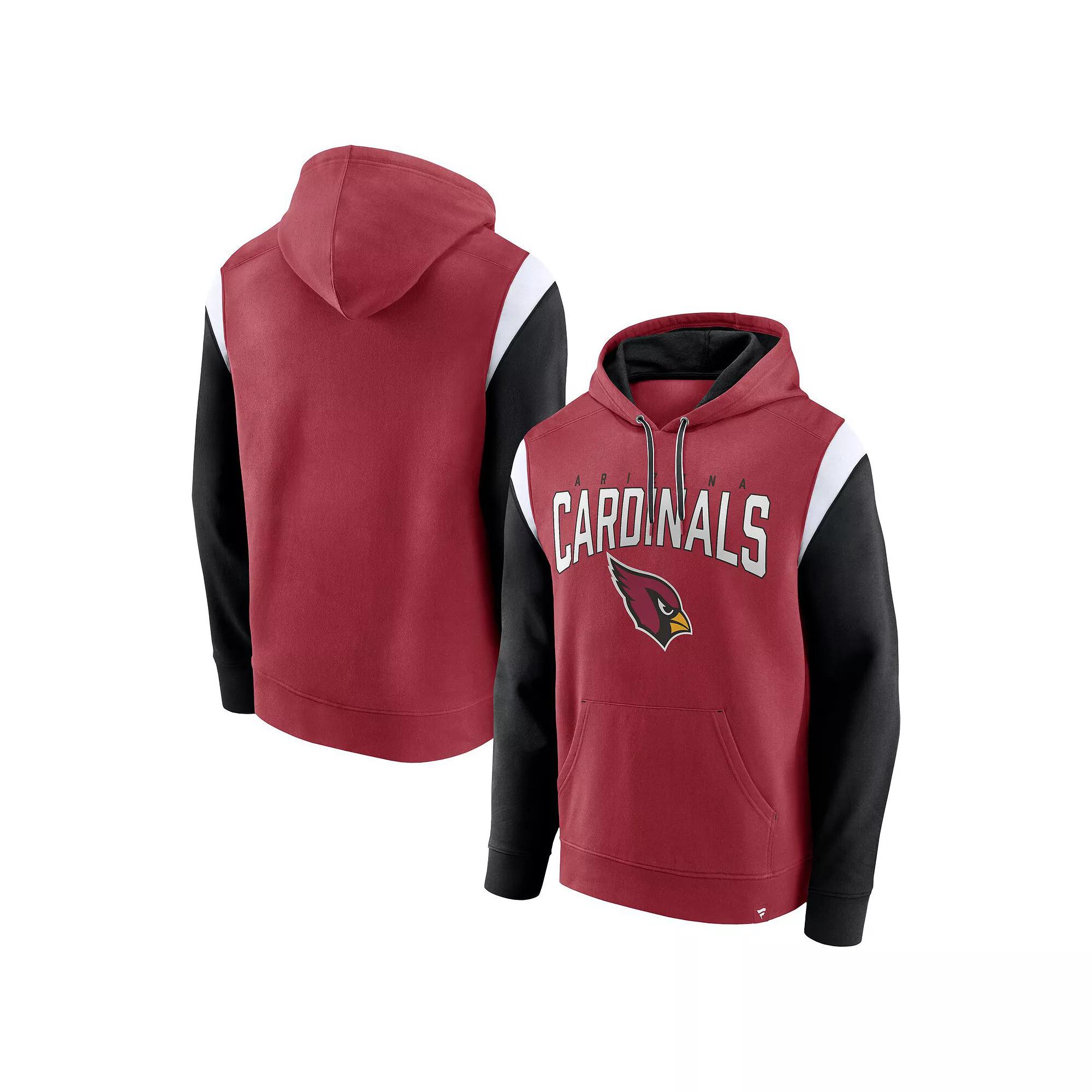 Men's Fanatics Cardinal Arizona Cardinals Trench Battle Pullover Hoodie,  Product Image