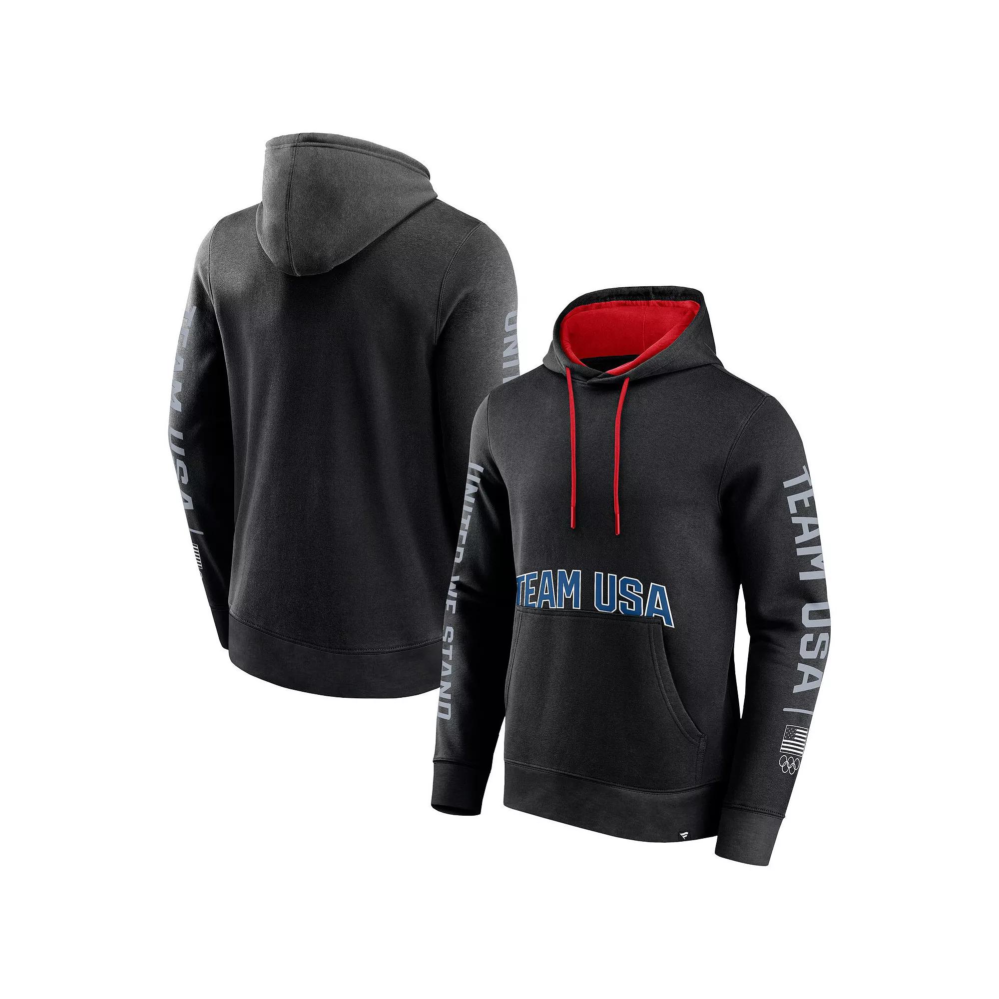 Men's Fanatics Branded Black Team USA Gold Fleece Pullover Hoodie,  Product Image