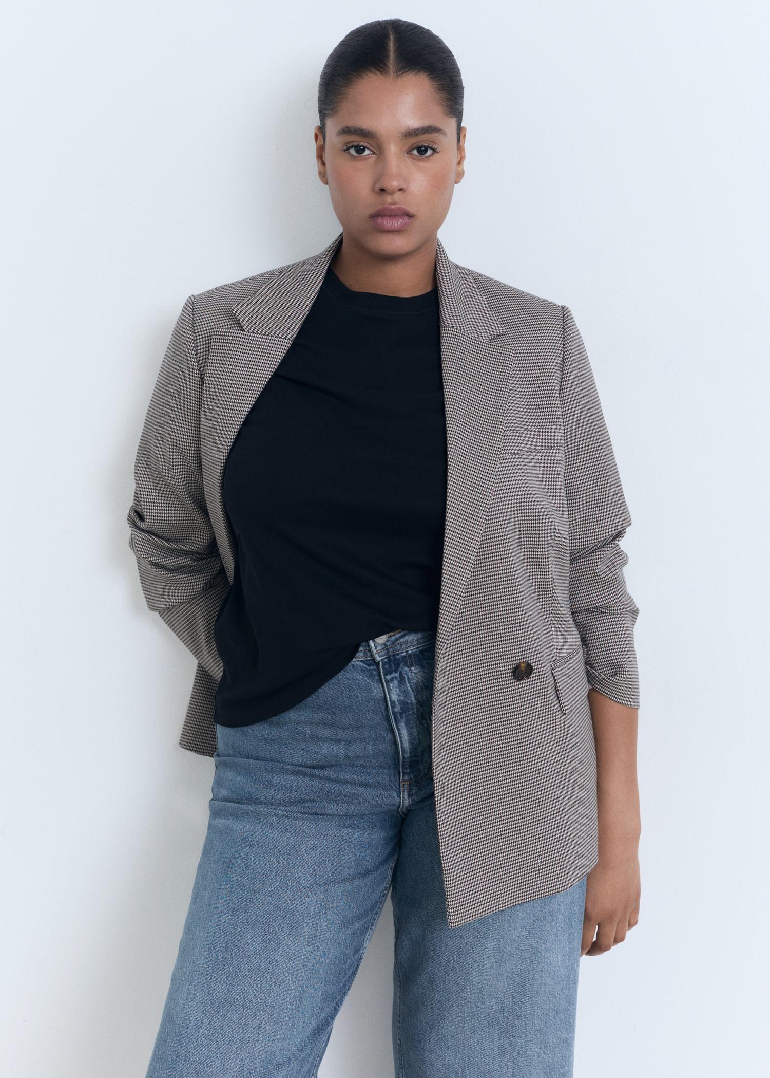 Catherin culotte high-rise jeans - Women | MANGO USA Product Image