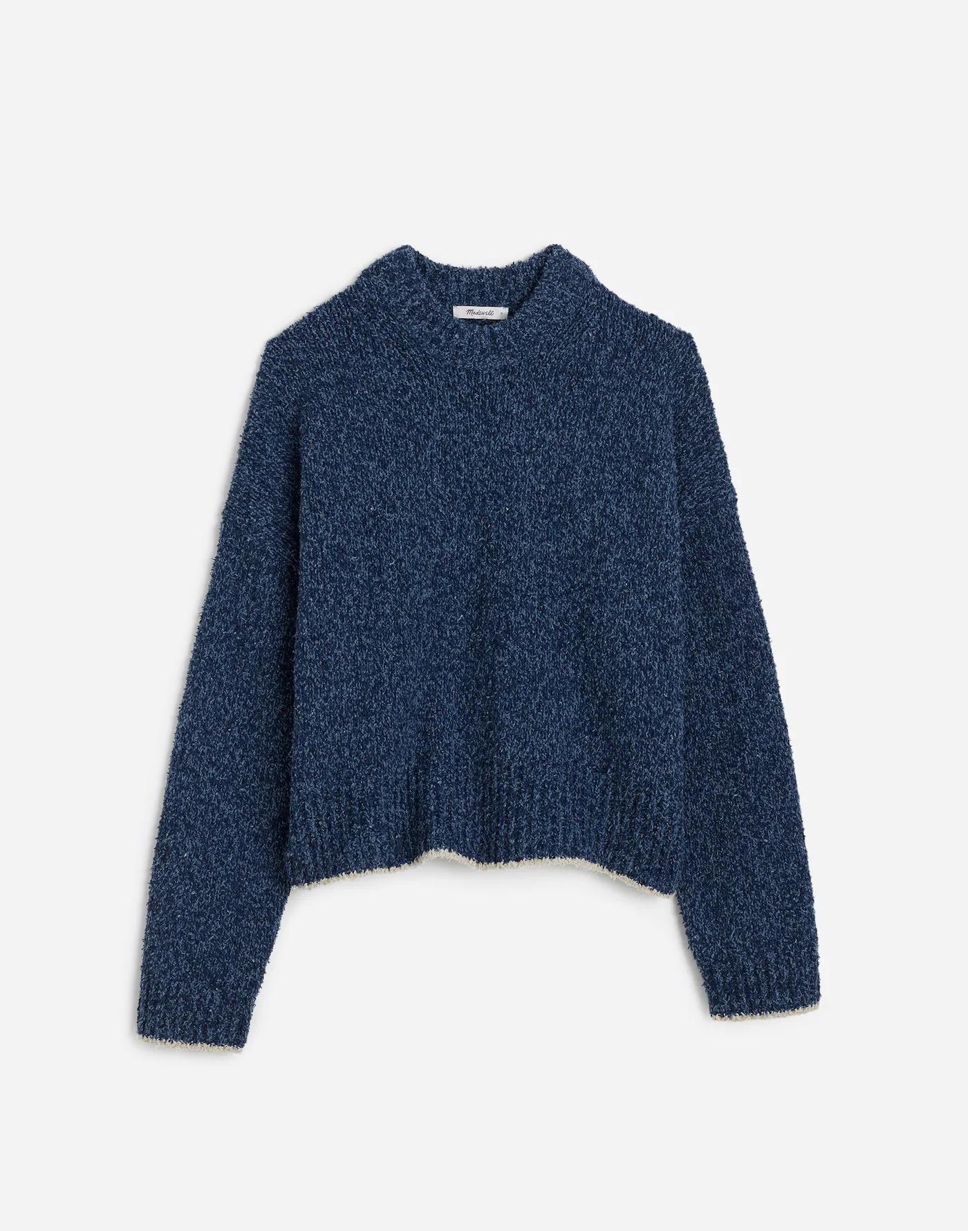 Eyelash-Yarn Crewneck Sweater Product Image