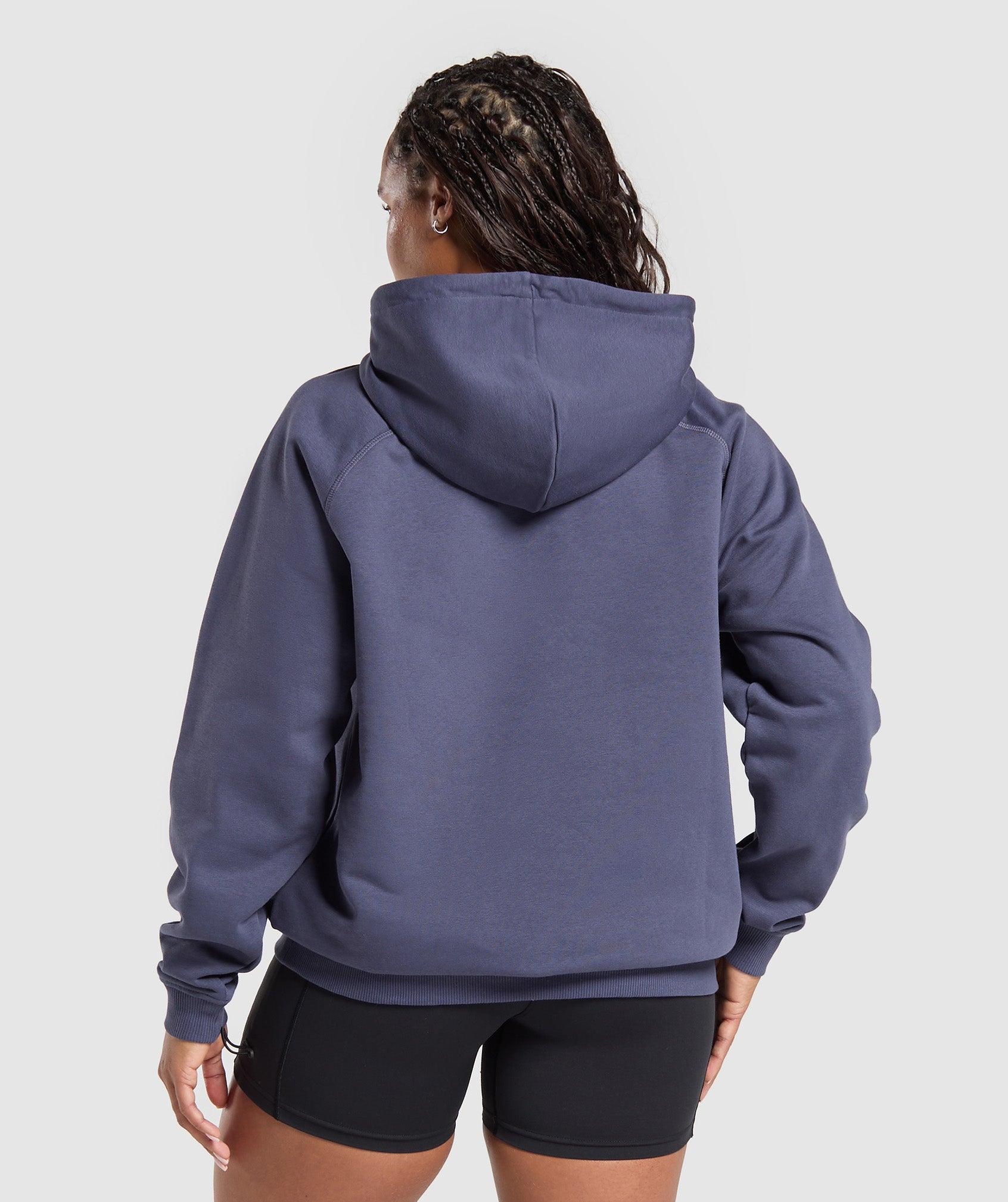 Gymshark Strength Department Graphic Hoodie - Weighted Purple Female Product Image