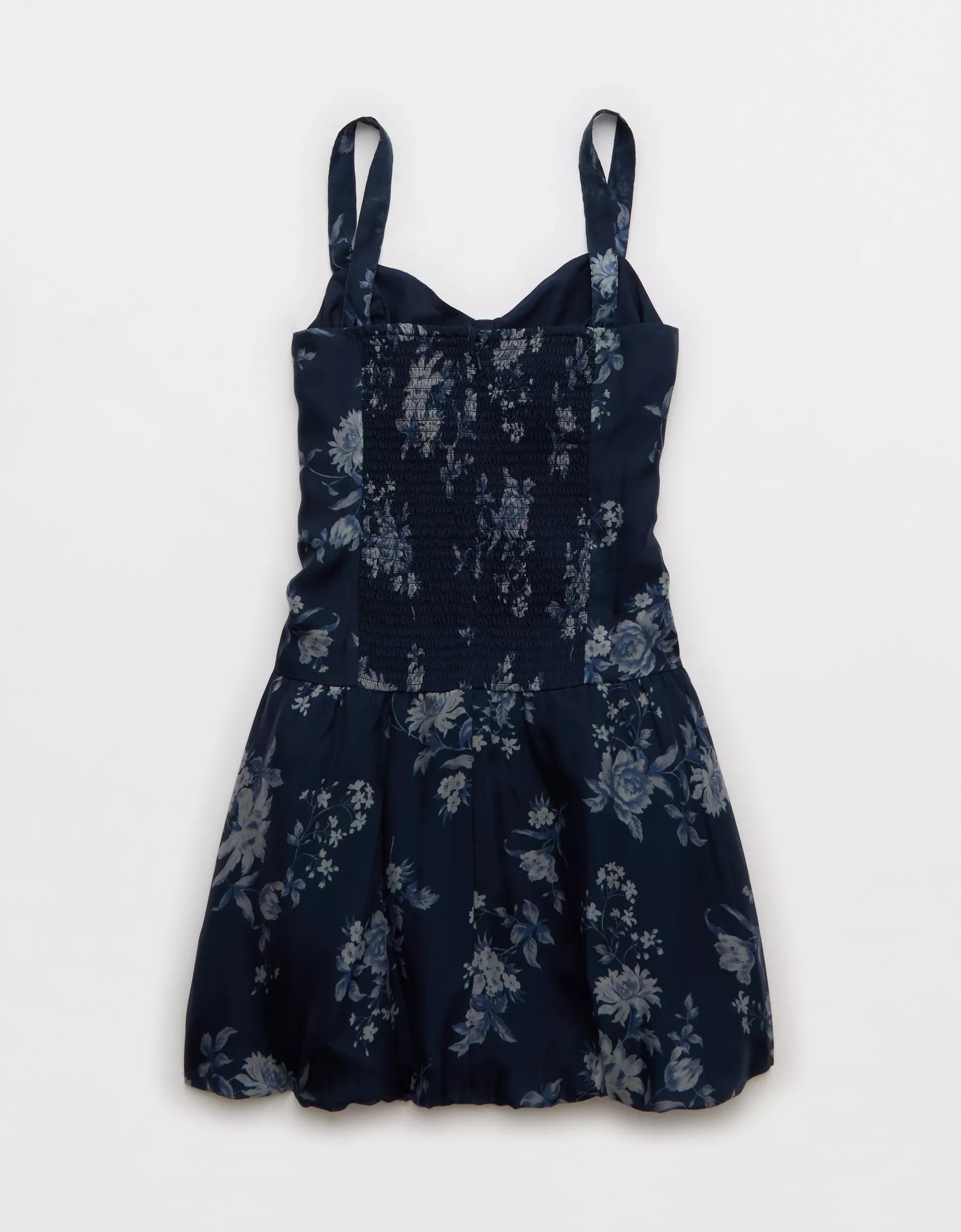 AE Corset Drop Waist Bubble Mini Dress Product Image