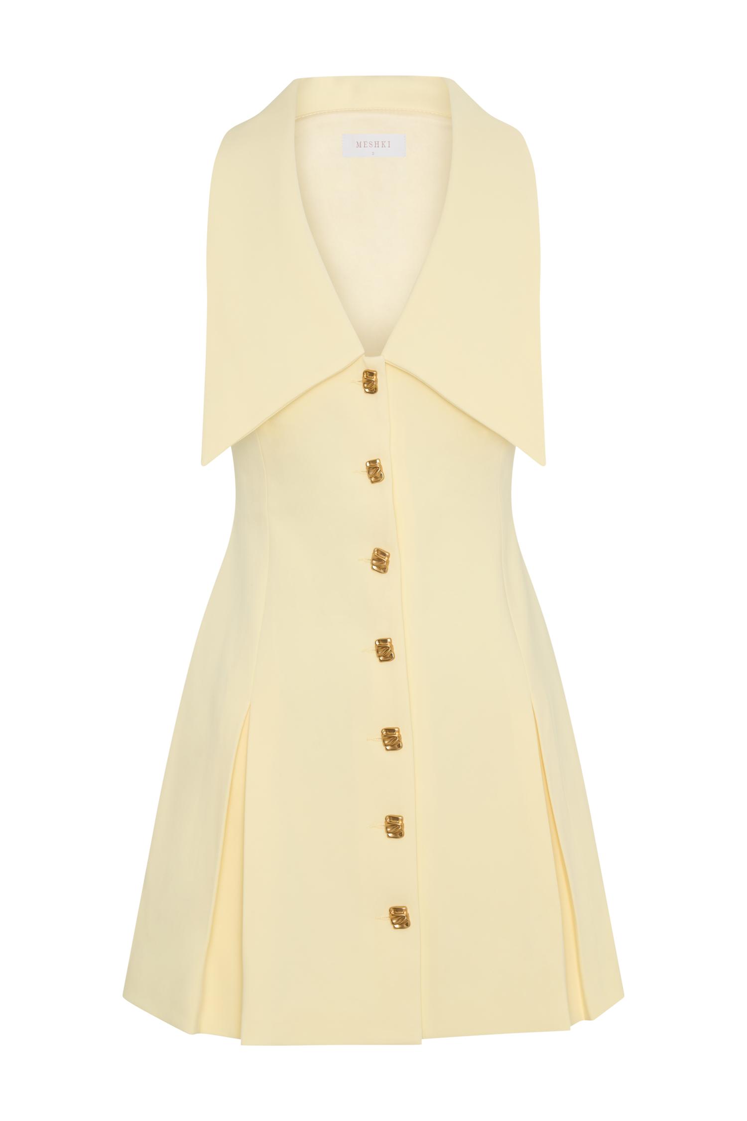 Oli Sleeveless Mini Dress - Lemon Product Image