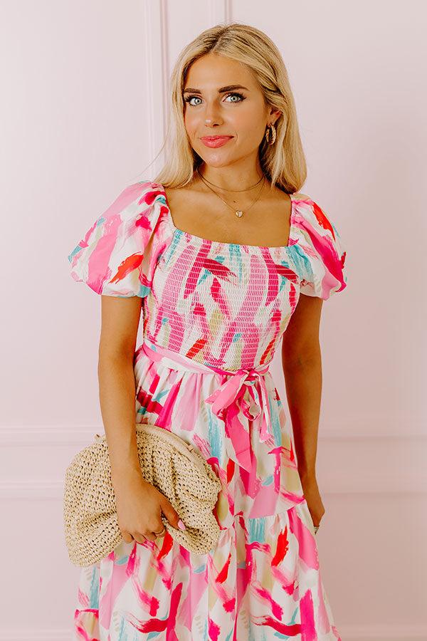 Brighter Days Smocked Midi Product Image