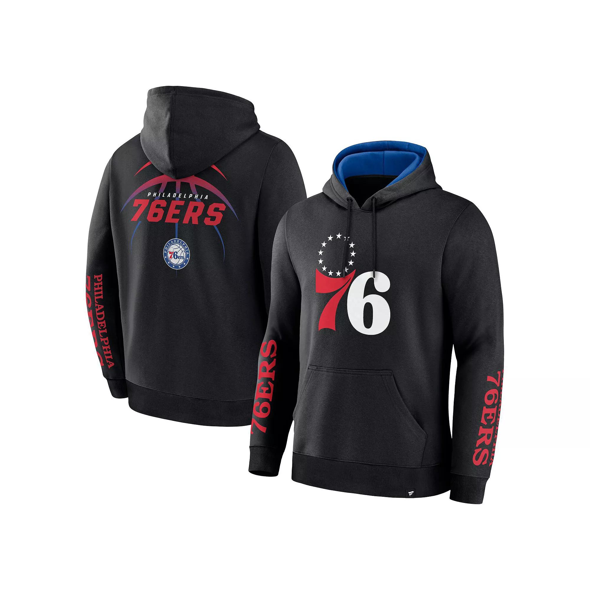 Men's Fanatics Black Philadelphia 76ers Legacy Guard Pullover Hoodie,  Product Image