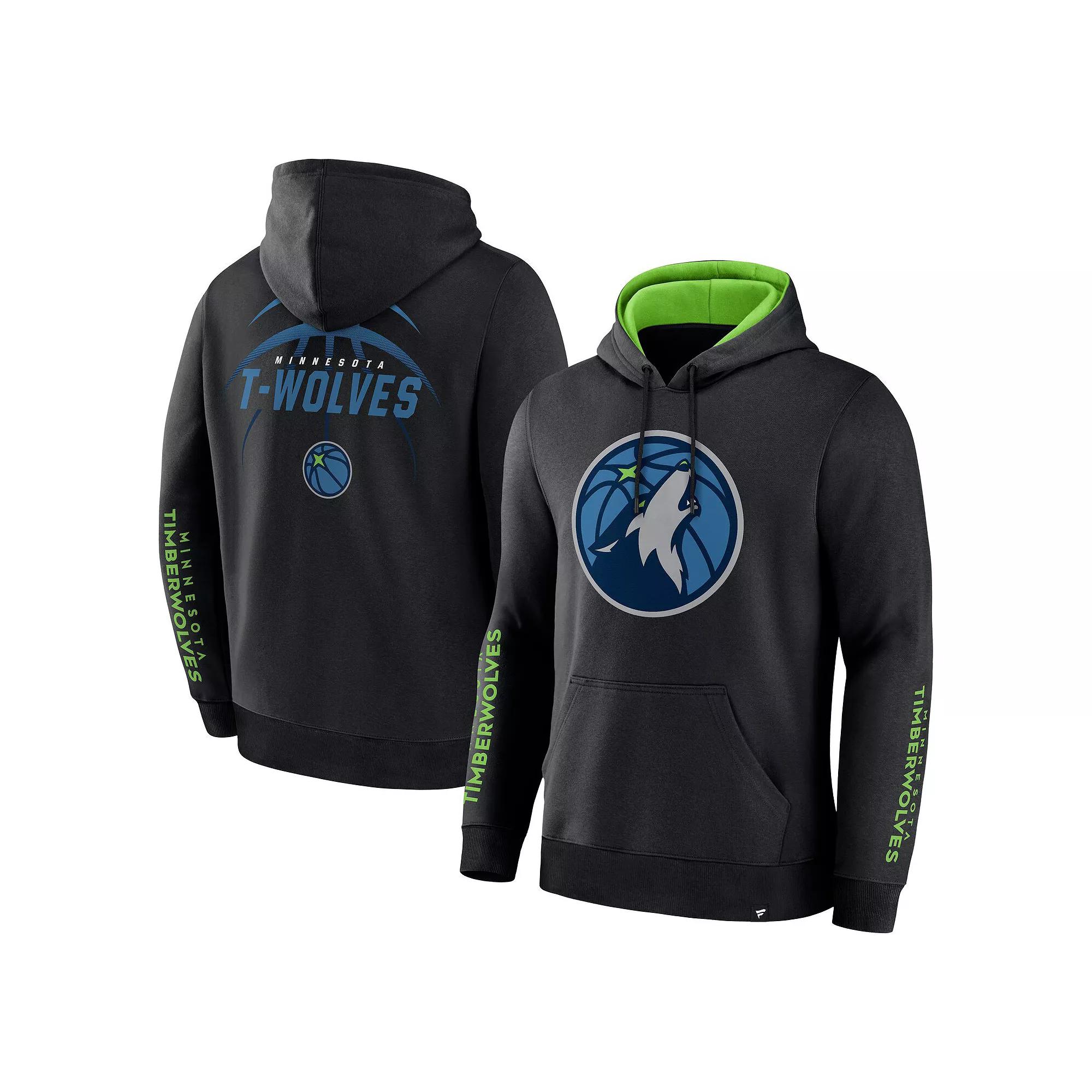 Men's Fanatics Black Minnesota Timberwolves Legacy Guard Pullover Hoodie,  Product Image