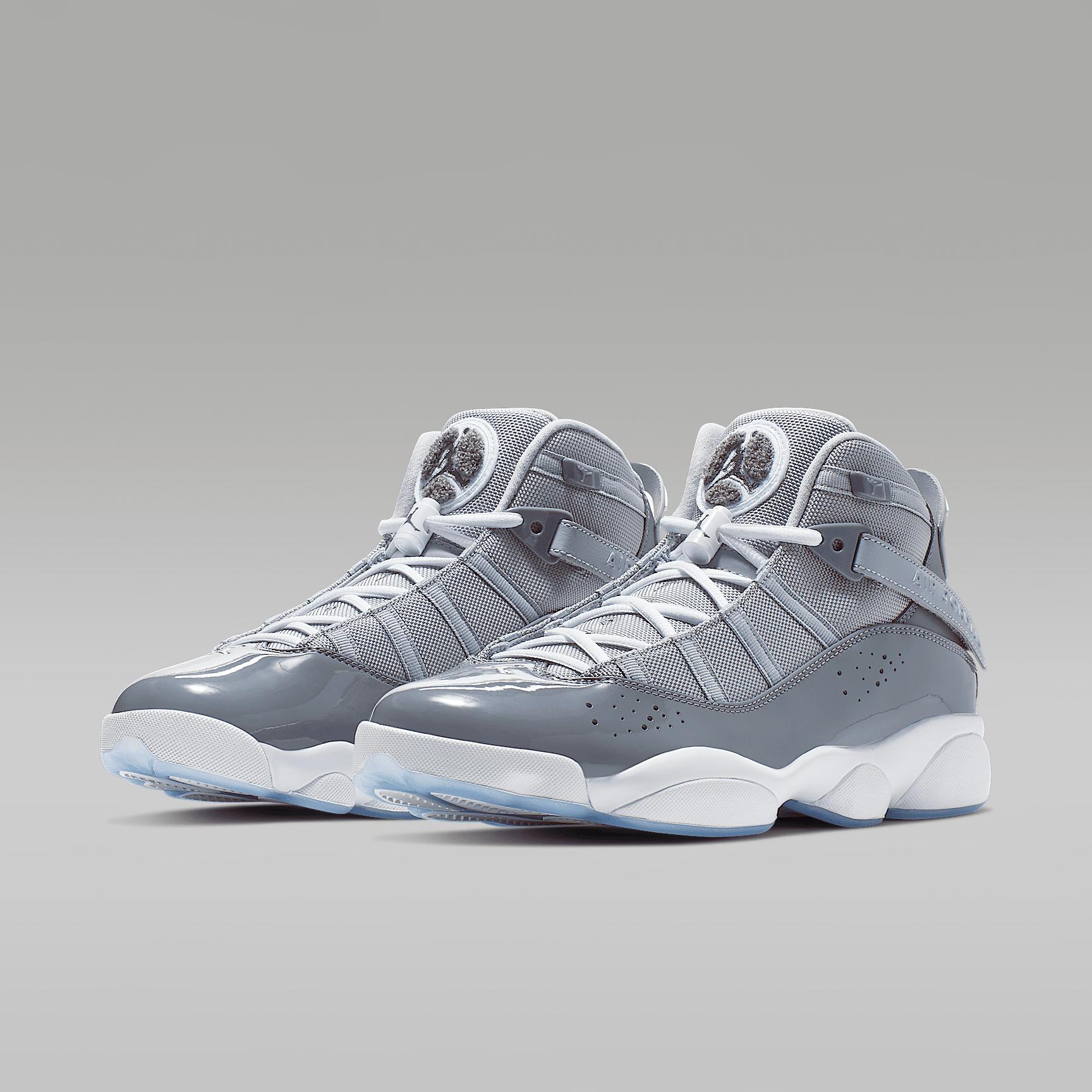Jordan Mens Jordan 6 Rings - Mens Shoes Cool Grey/White/Wolf Grey Product Image