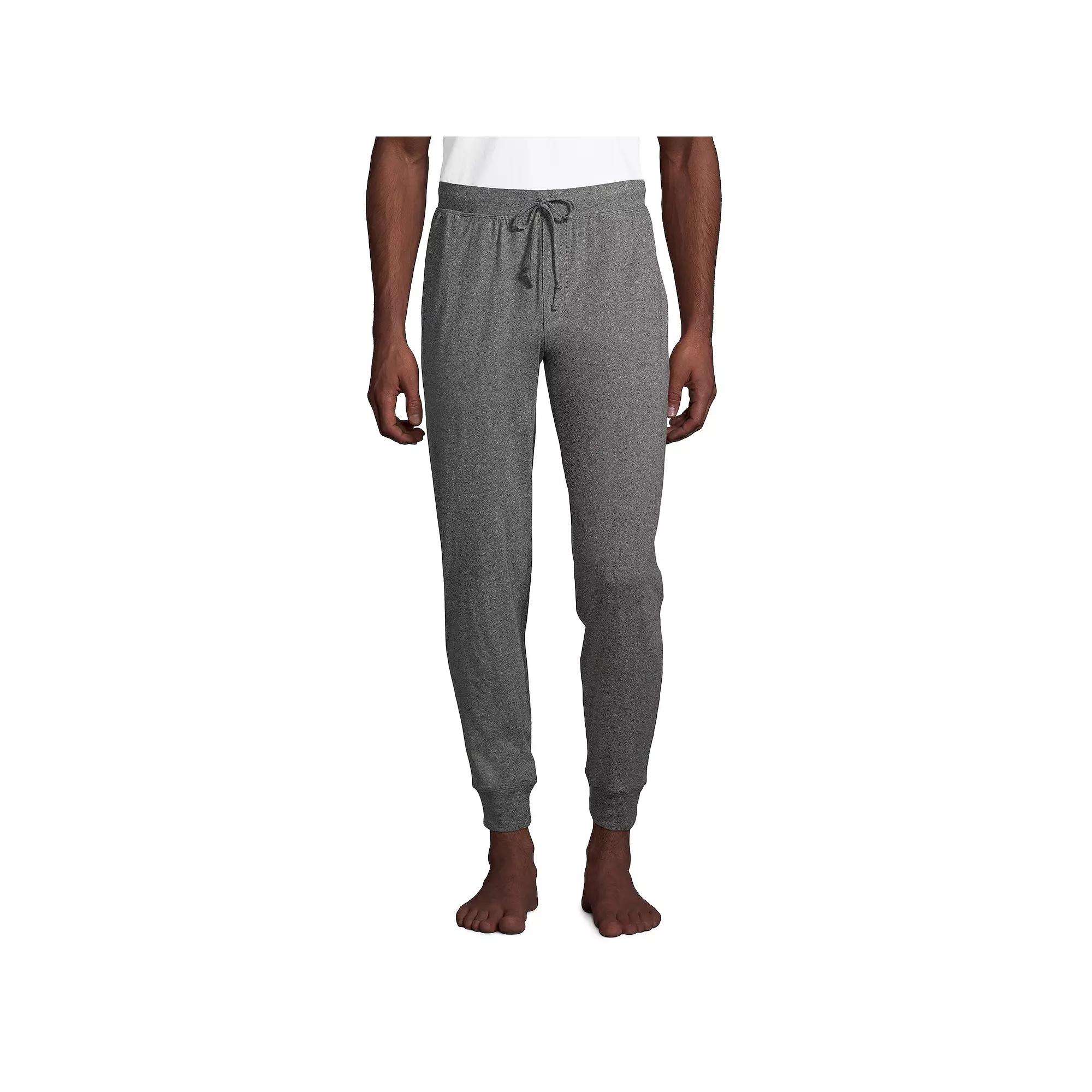 Men's Lands' End Knit Jersey Joggers,  Product Image