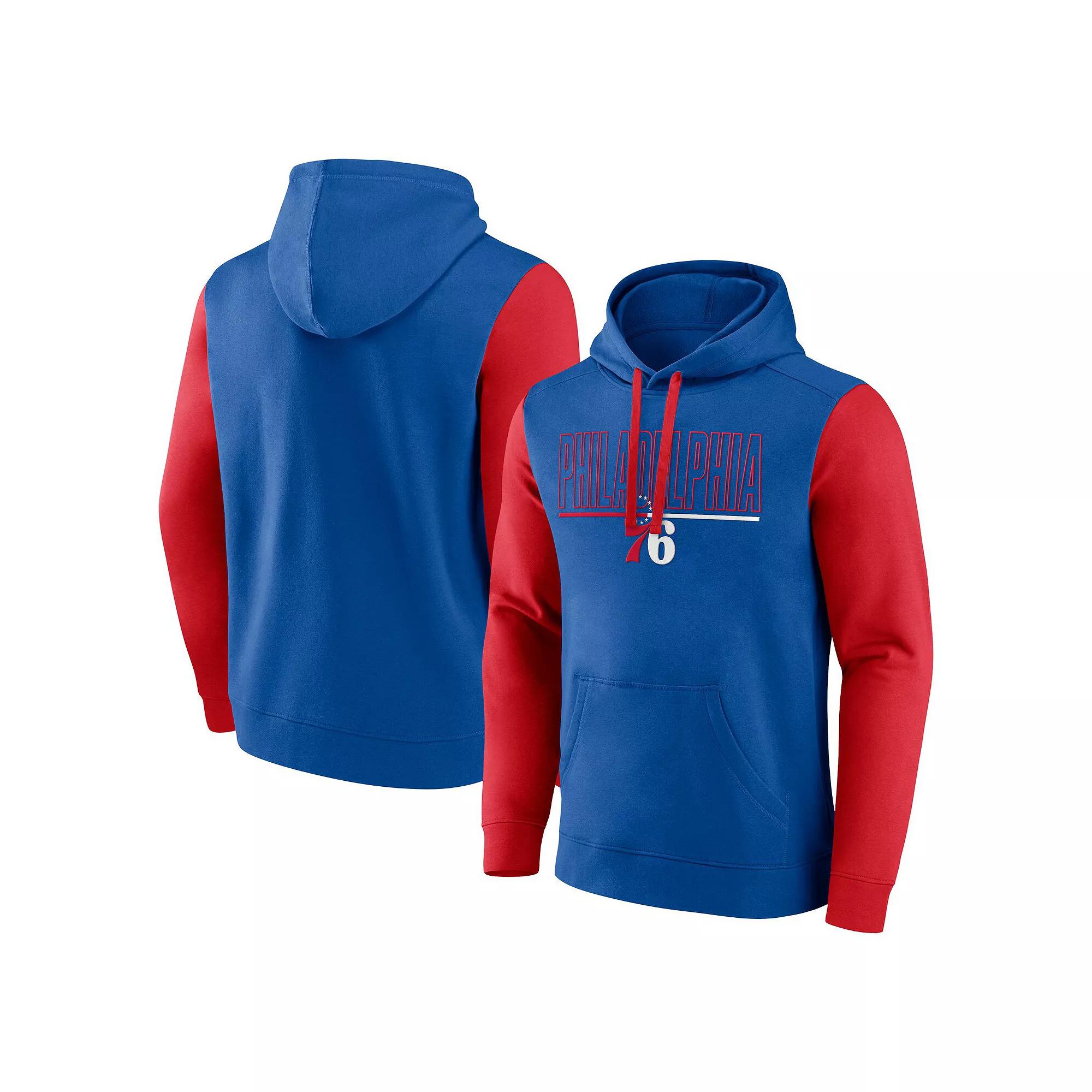 Men's Blue New York Rangers Deliver Fleece Pullover Hoodie,  Product Image