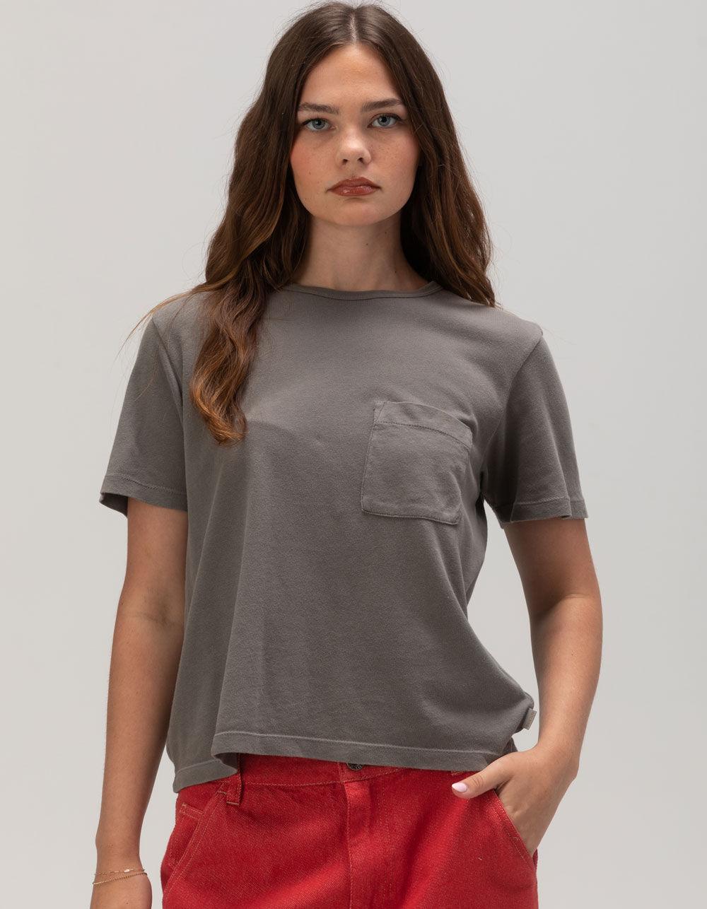 BRIXTON Carefree Womens Pocket Tee - BLACK RINSE Product Image