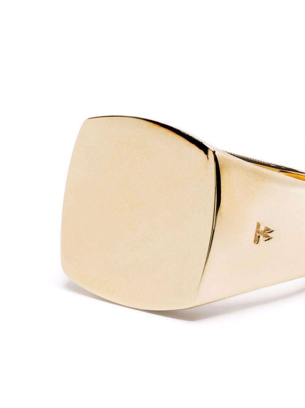 9kt yellow gold Cushion ring Product Image