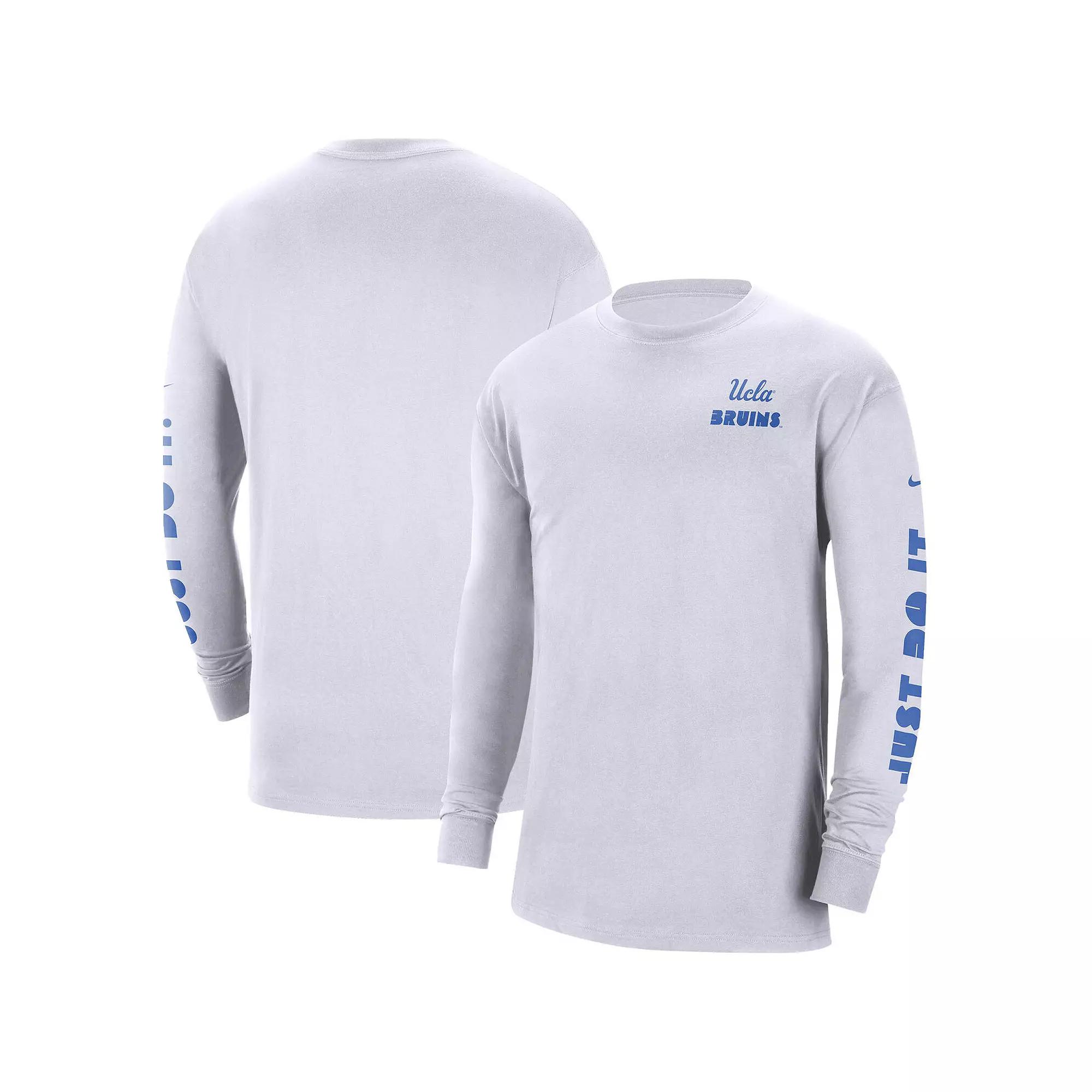 Men's Nike White UCLA Bruins Heritage Max 90 Long Sleeve T-Shirt, Size: 2XL Product Image