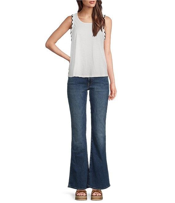 Lucky Brand Sweet Flare Mid Rise Flare Leg 5-Pocket Jeans Product Image