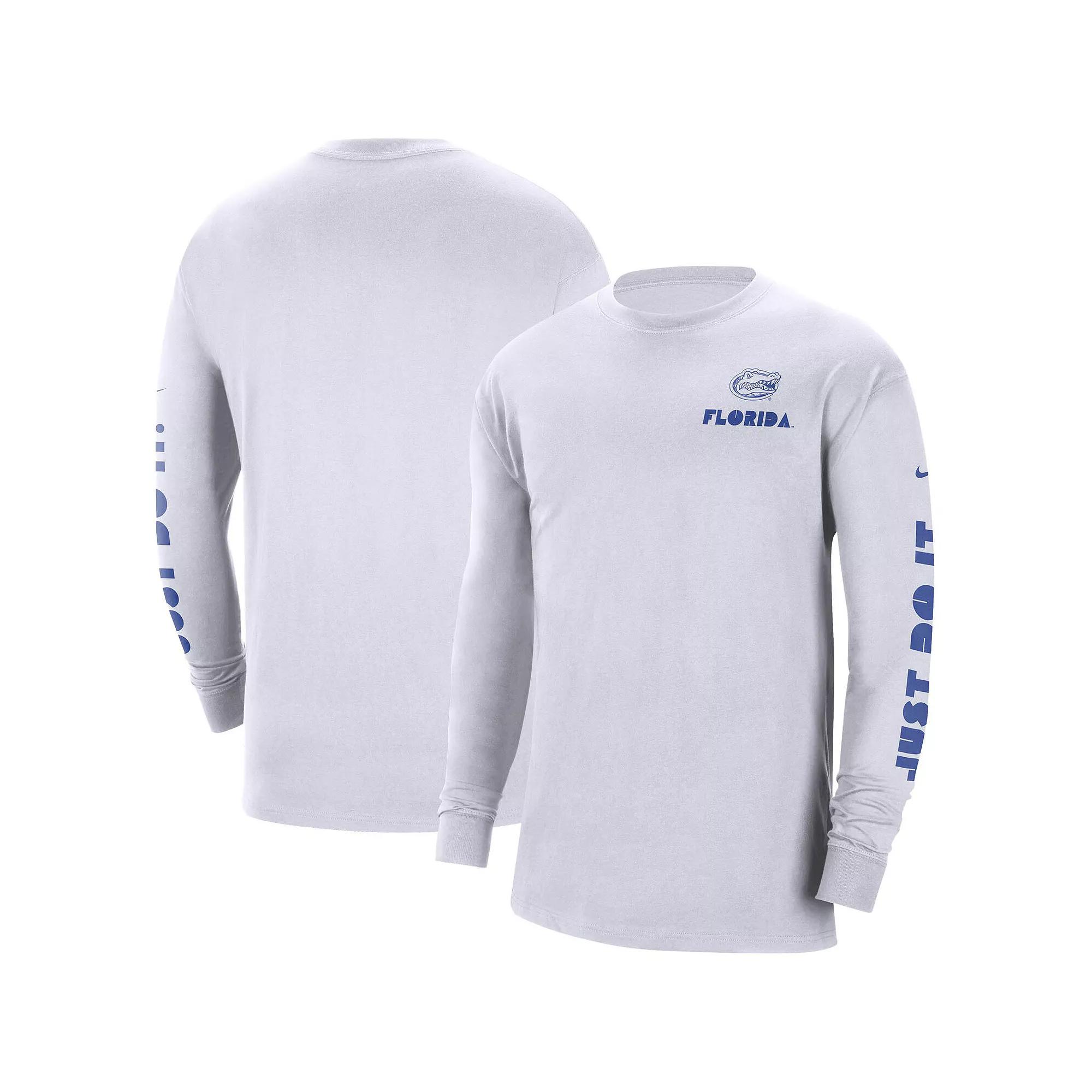 Men's Nike White Florida Gators Heritage Max 90 Long Sleeve T-Shirt,  Product Image