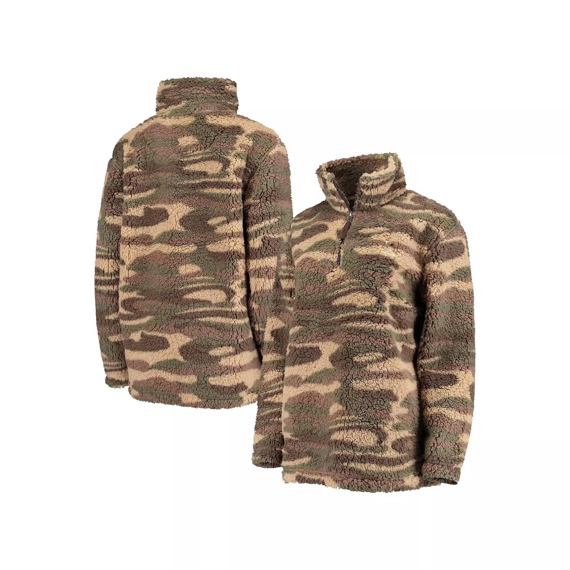 Women's G-III 4Her by Carl Banks Camo Los Angeles Dodgers Sherpa Quarter-Zip Jacket,  Product Image