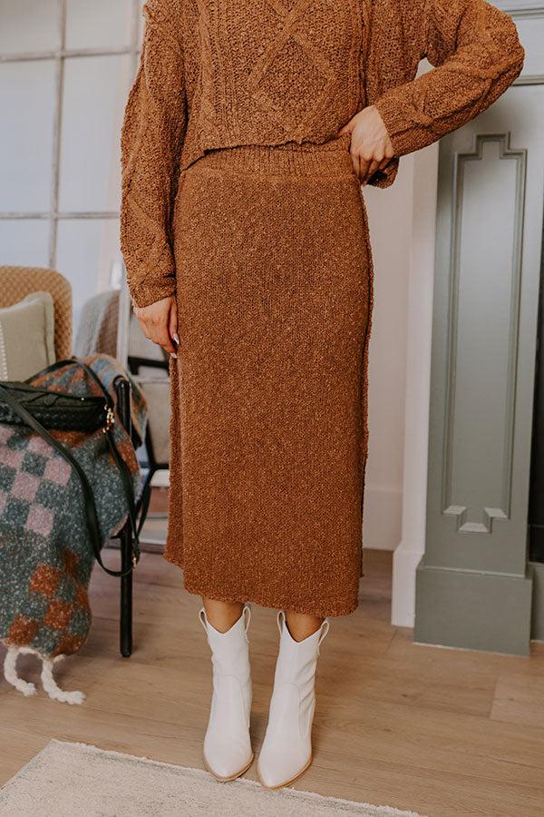 Wine Tasting Knit Sweater Skirt Product Image