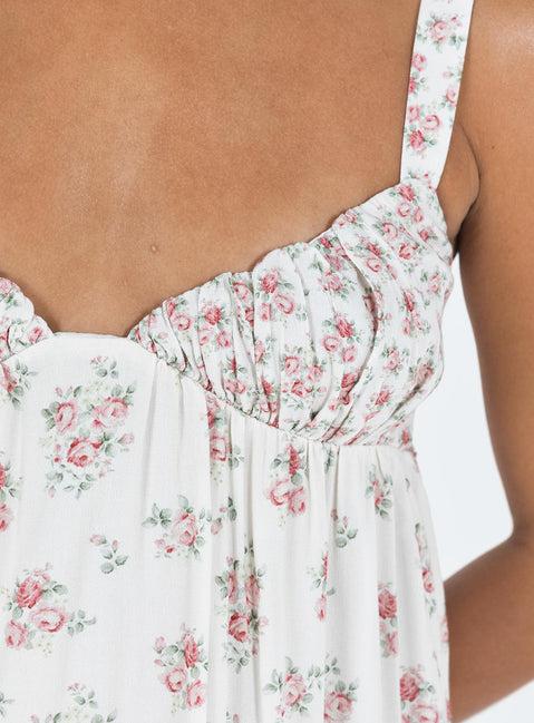 Vance Mini Dress Pink / Floral Product Image