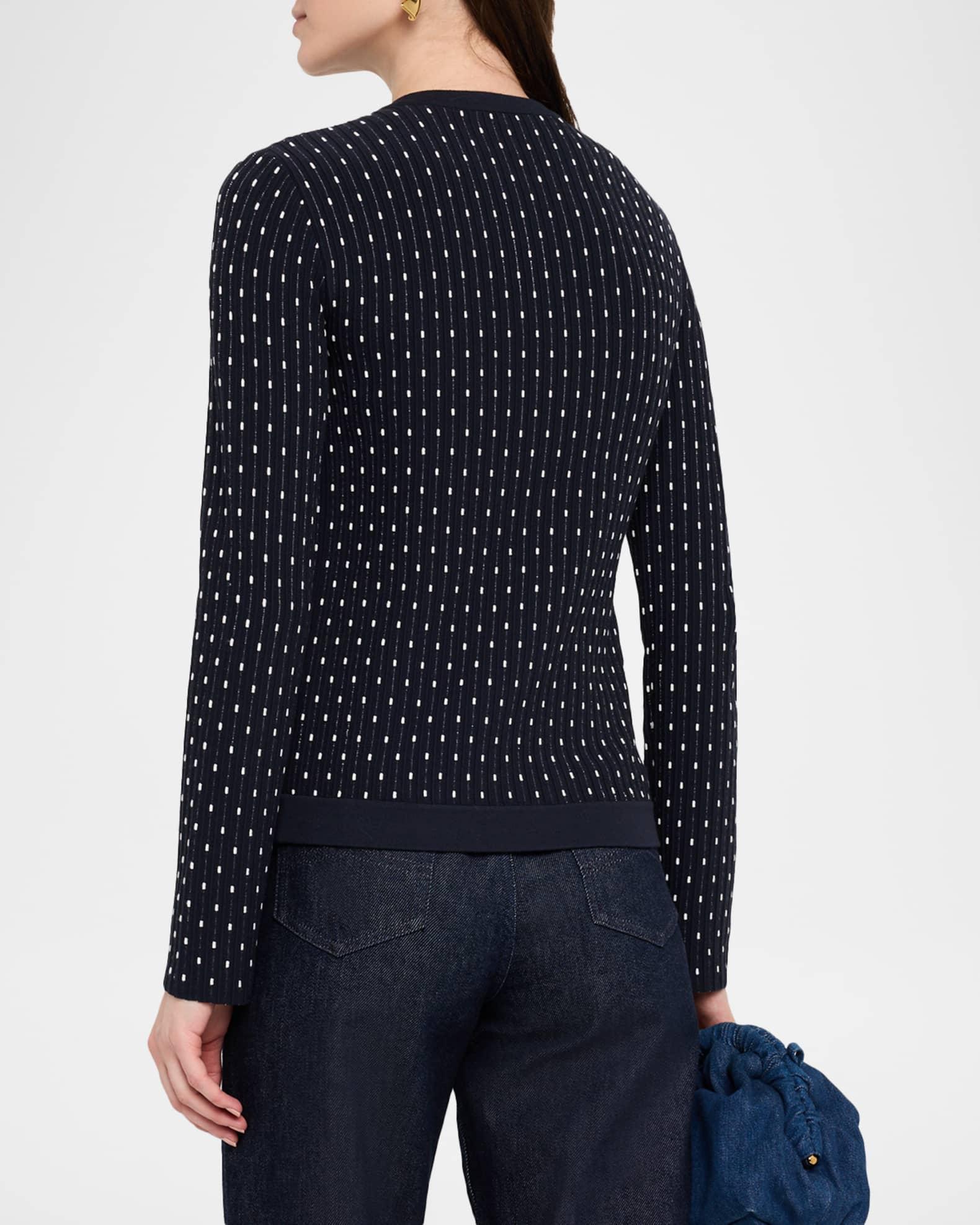 Button-Down Dotted Knit Cardigan Product Image