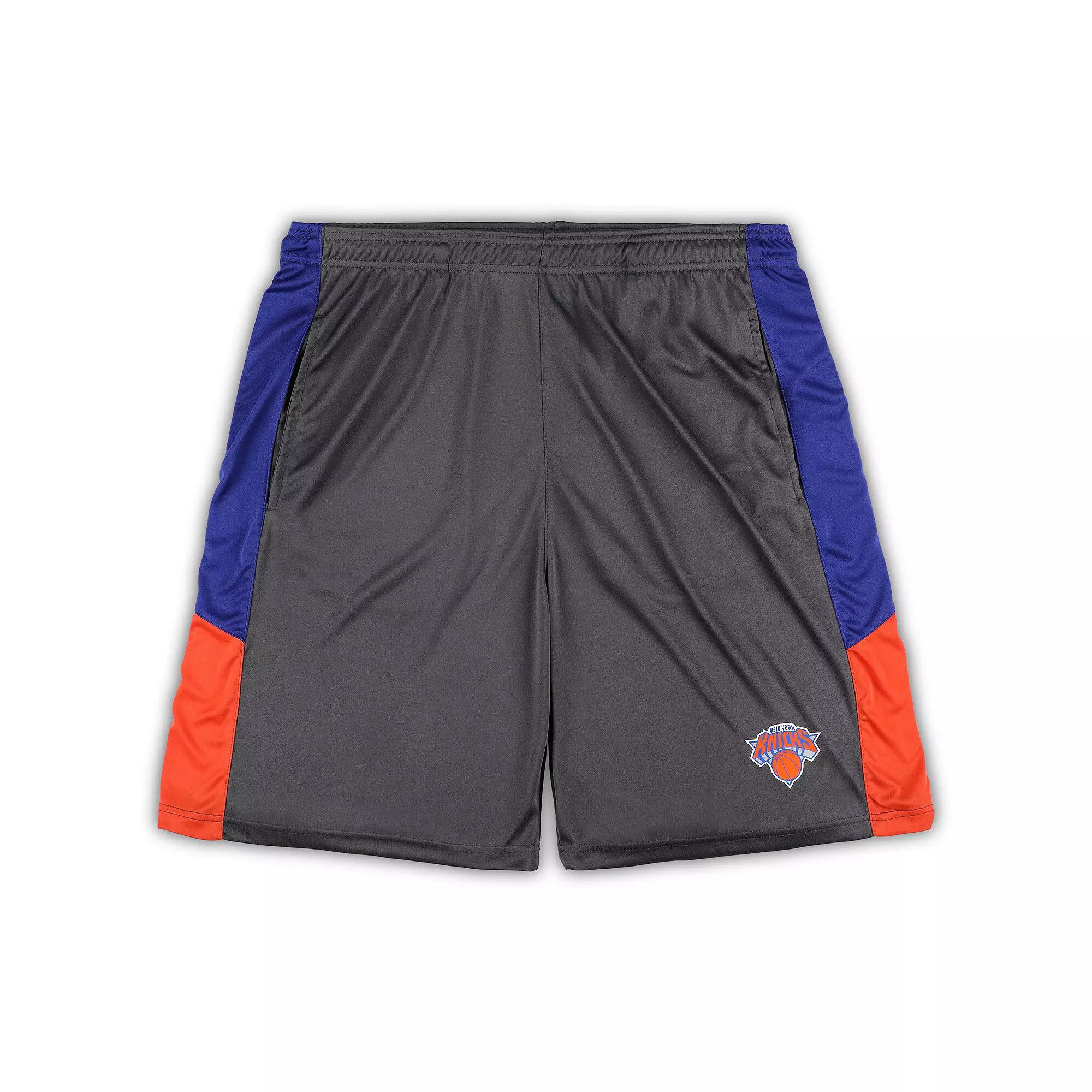 Men's Fanatics Branded Gray New York Knicks Big & Tall Shorts,  Product Image