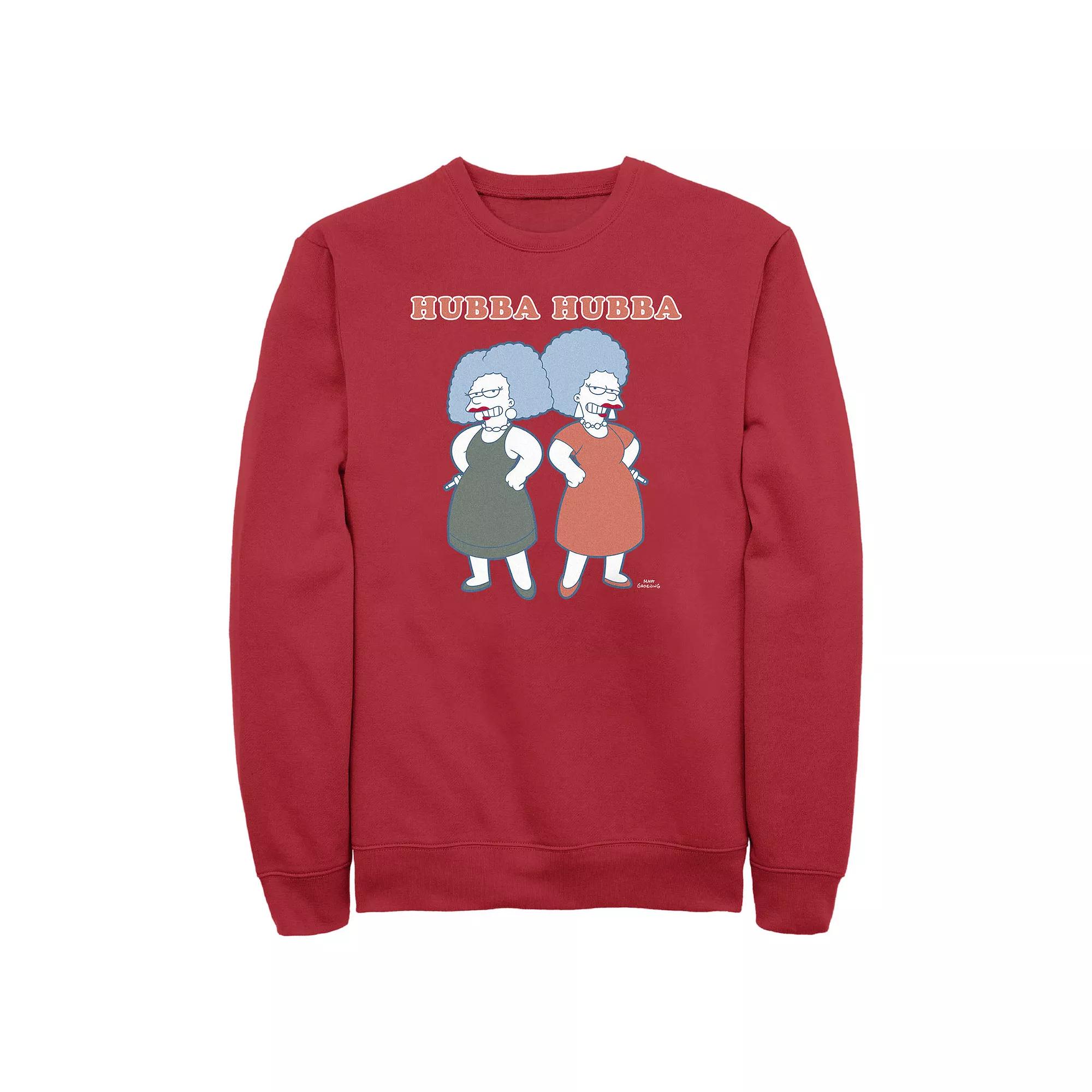 Men's The Simpsons Patty And Selma Hubba Hubba Graphic Fleece,  Product Image