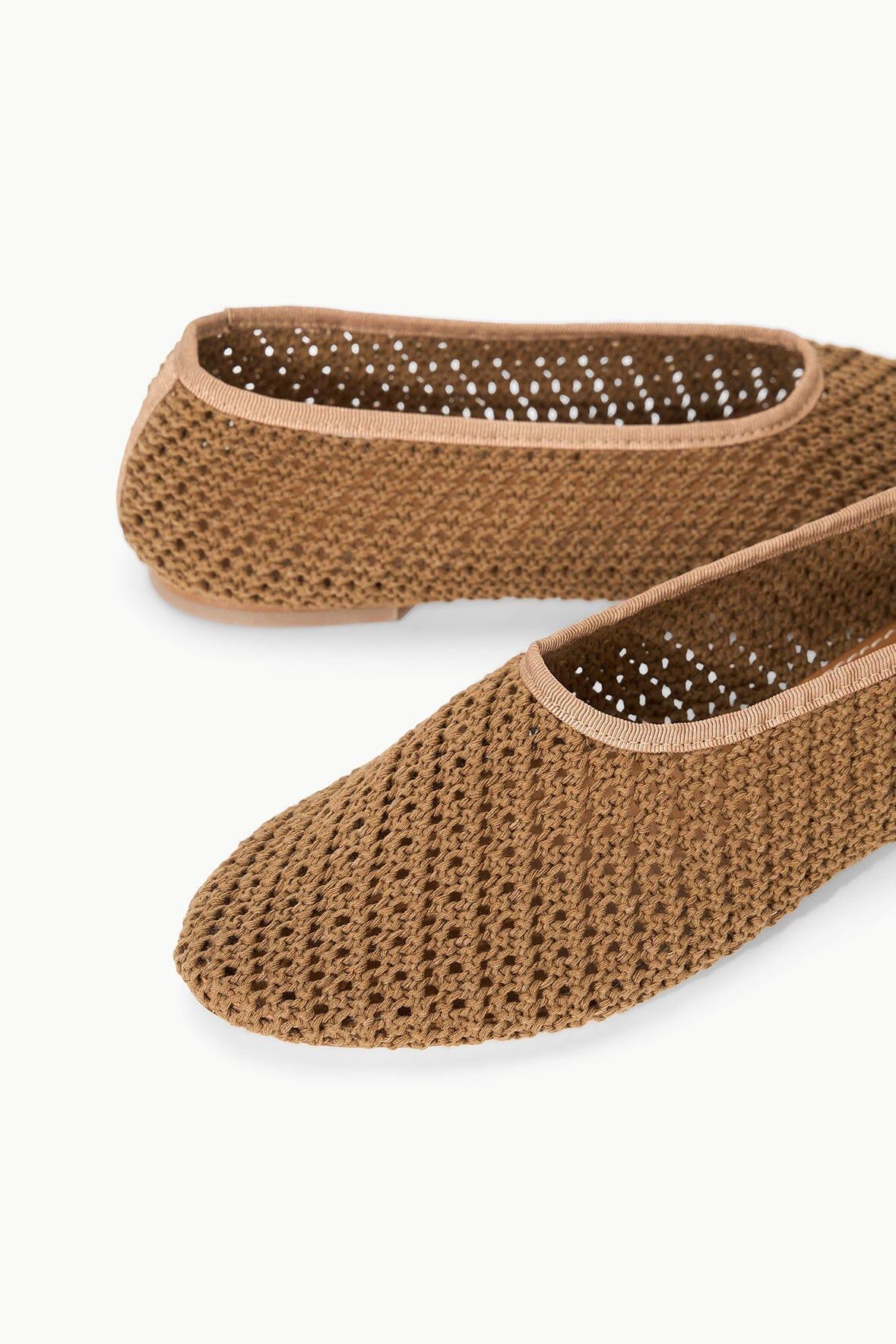 ALBA BALLET FLAT | CAMEL CROCHET Product Image