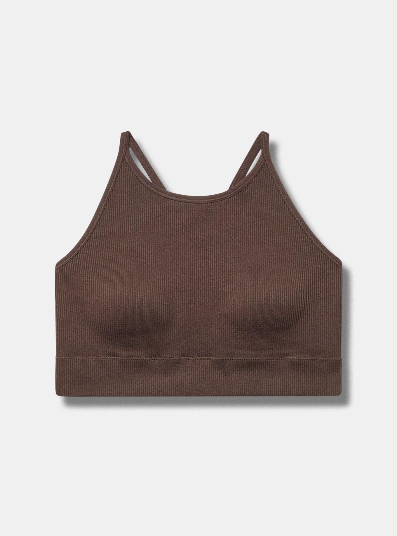 Seamless Rib High-Neck Bralette Product Image