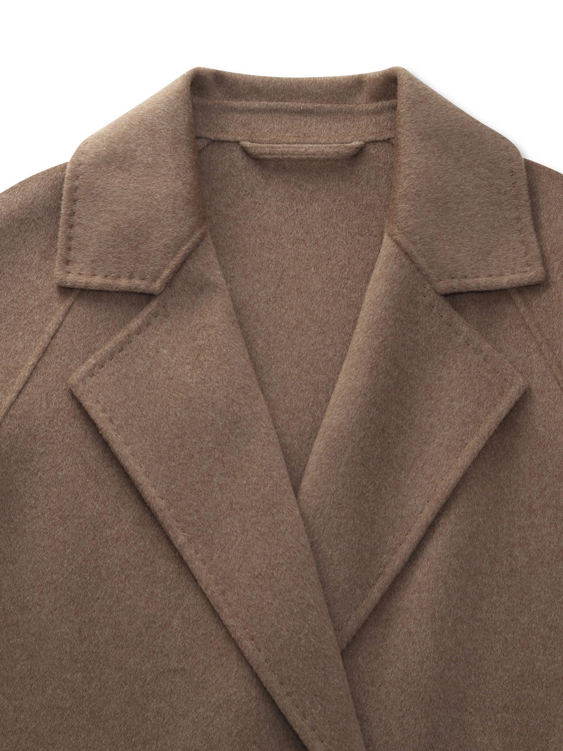 Cashmere Wool Blend H-Line Women Overcoat Product Image