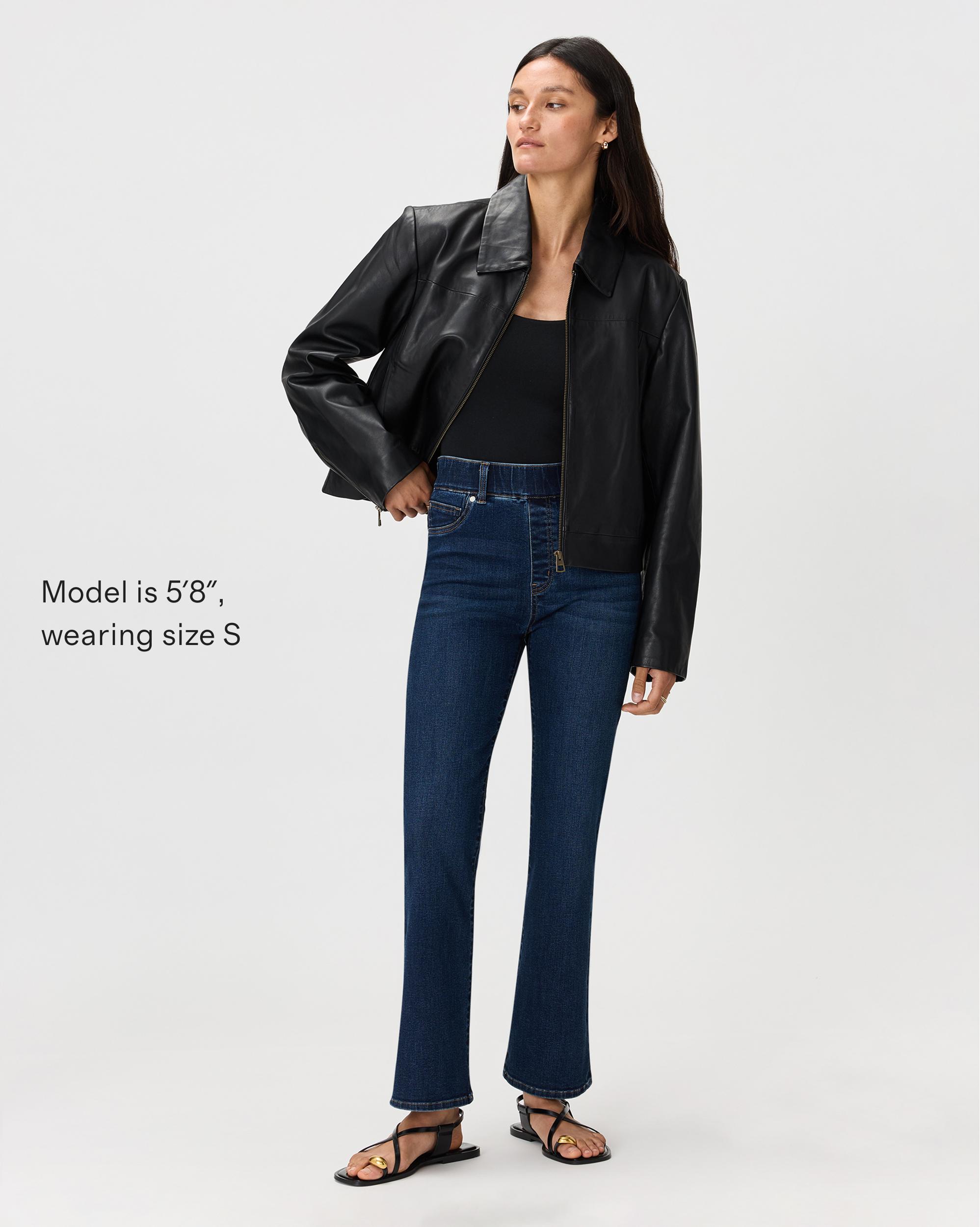 Quince | Women's Nina Stretch Pull-On Kick Flare Jeans Size XS, Cotton Product Image