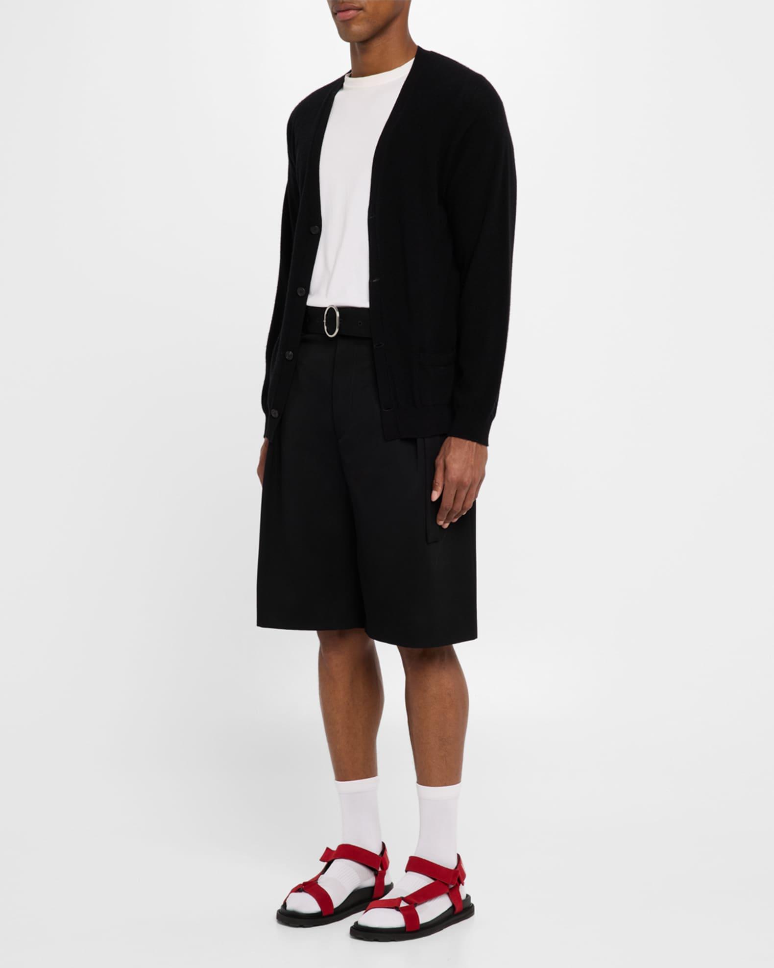 Men's Leather and Suede Sandals Product Image