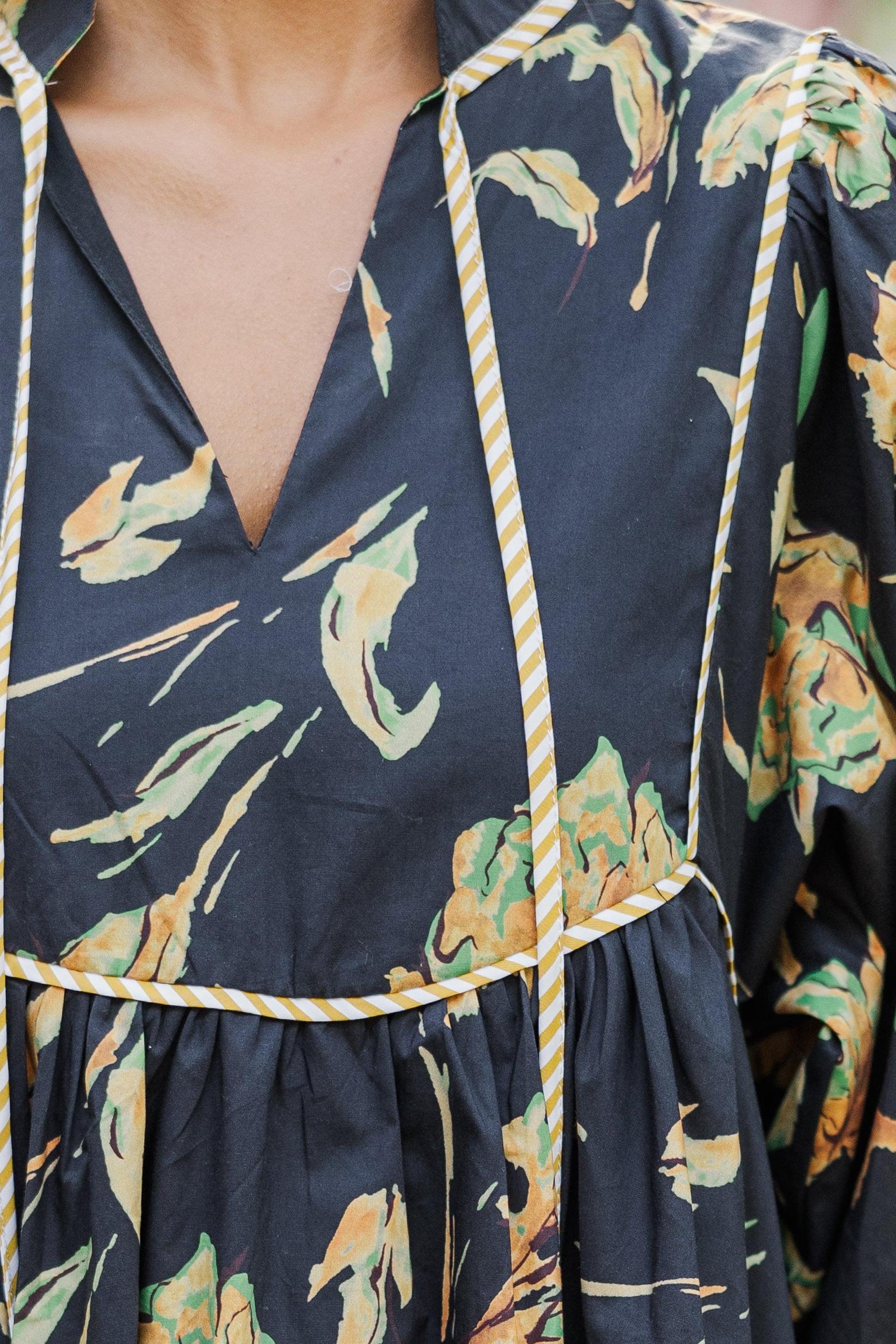 All About It Black Floral Dress Female Product Image