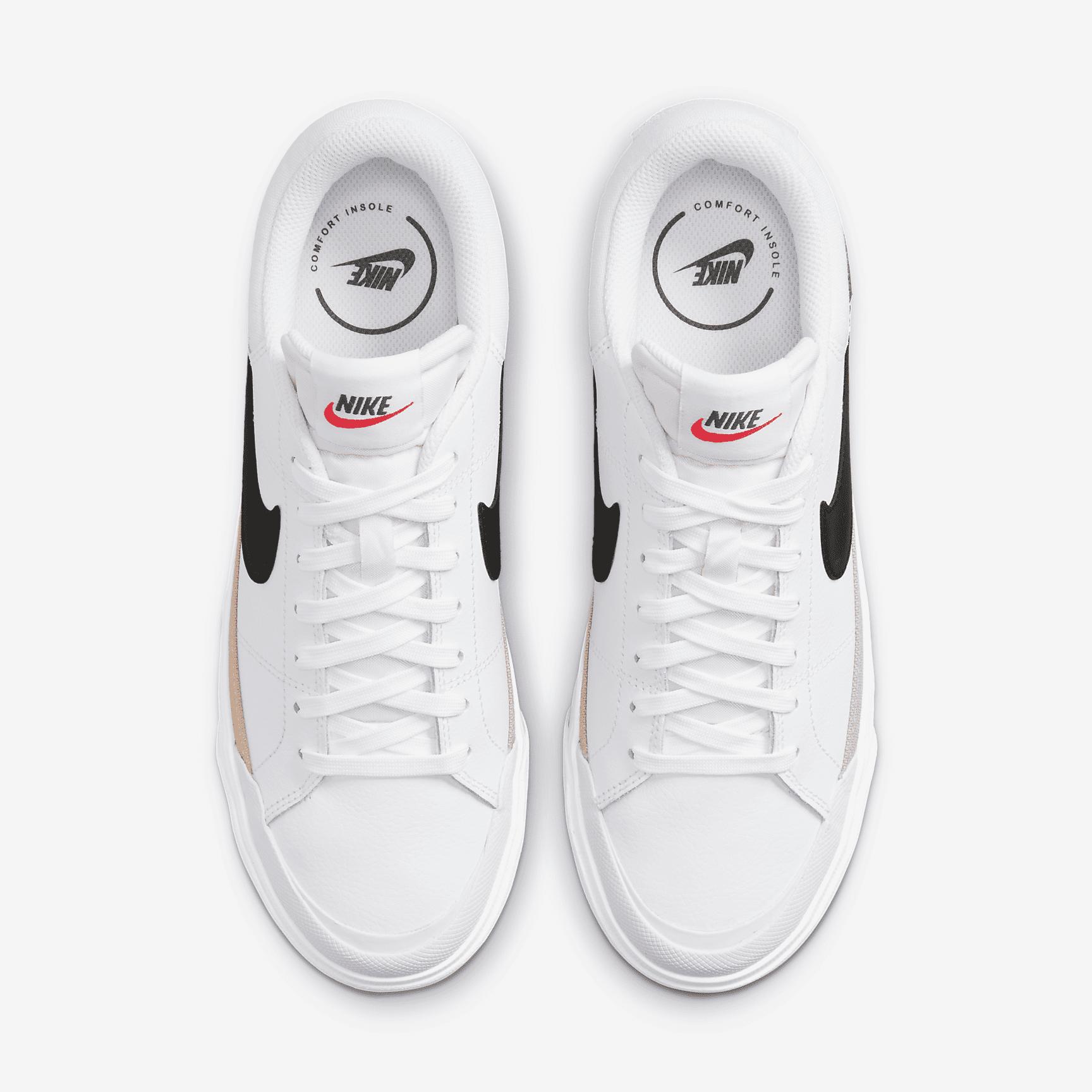 Nike Womens Court Legacy Lift Shoes | DM7590-100 Product Image