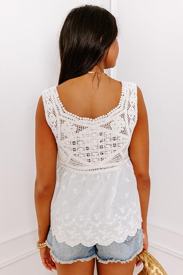 Love Nest Crochet Top Product Image