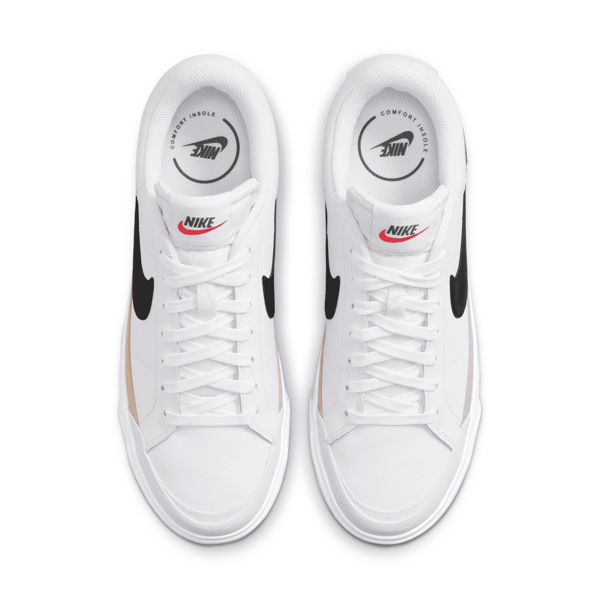 Nike Womens Court Legacy Lift Shoes | DM7590-100 Product Image
