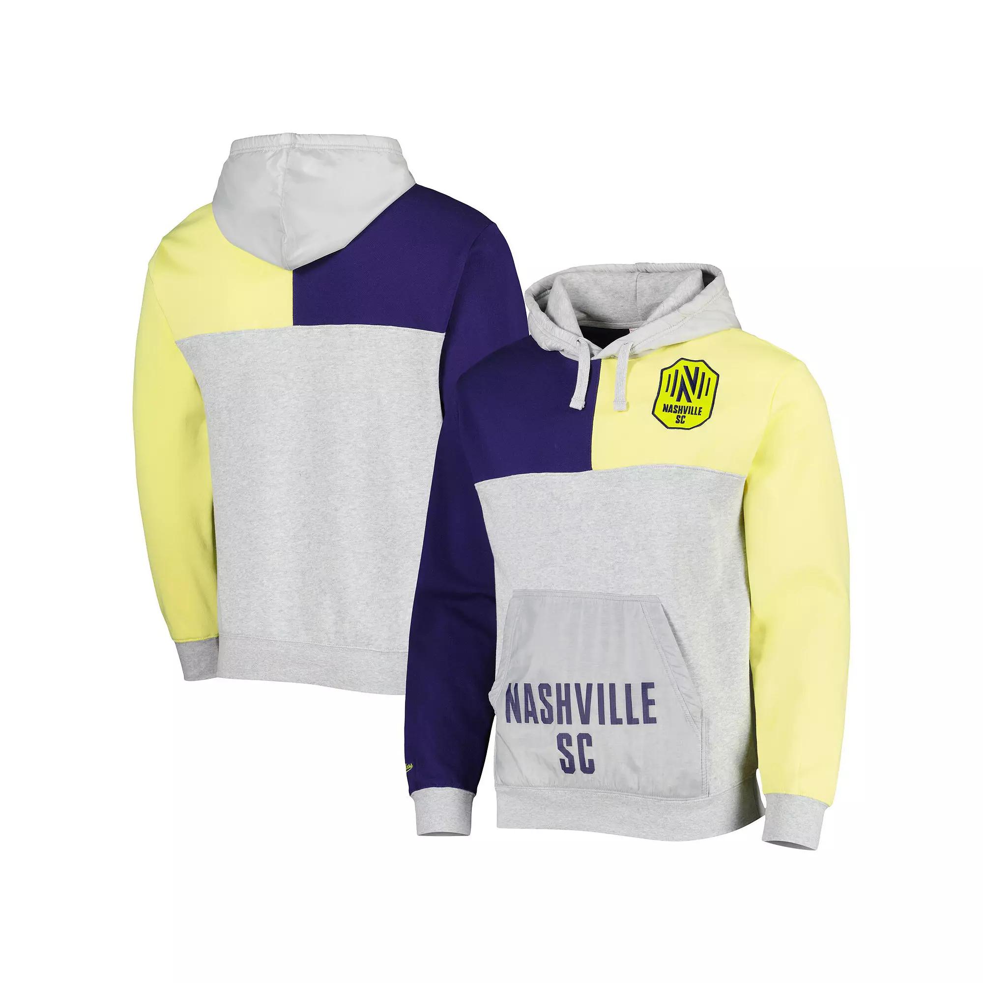 Men's Mitchell & Ness Gray Nashville SC Tie Breaker Pullover Hoodie,  Product Image