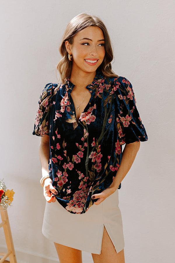 Dreamy Evenings Velvet Burnout Top Product Image