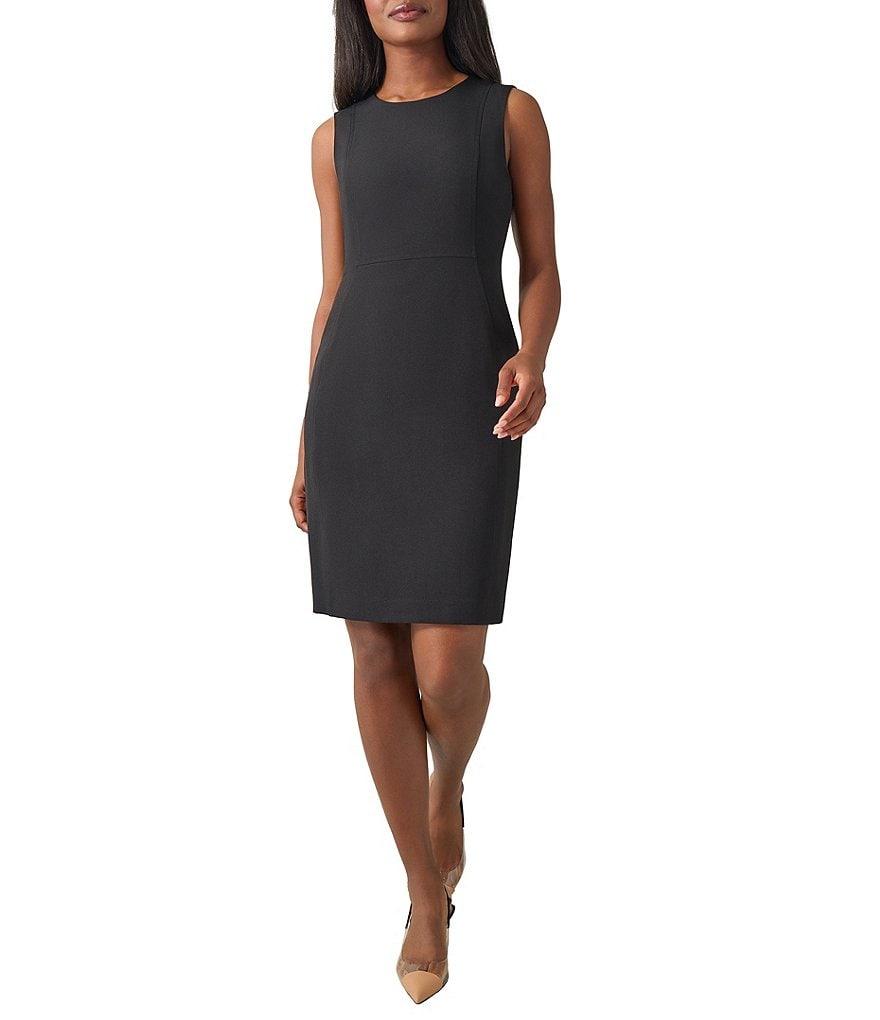 Kasper Stretch Crepe Princess Seam Sheath Dress Product Image
