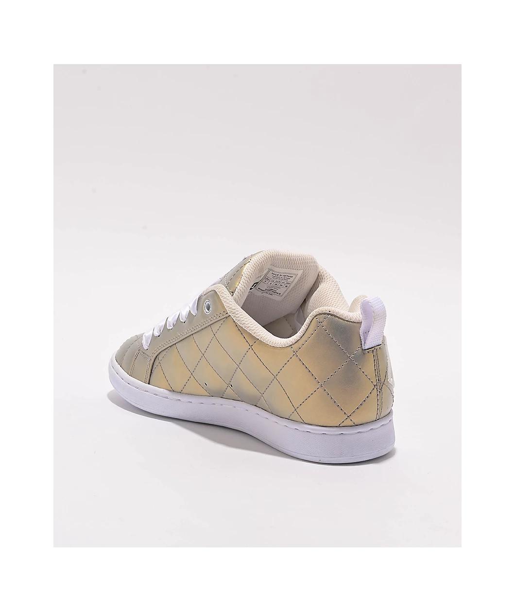 DC Court Graffik SE Light Gold Skate Shoes Product Image