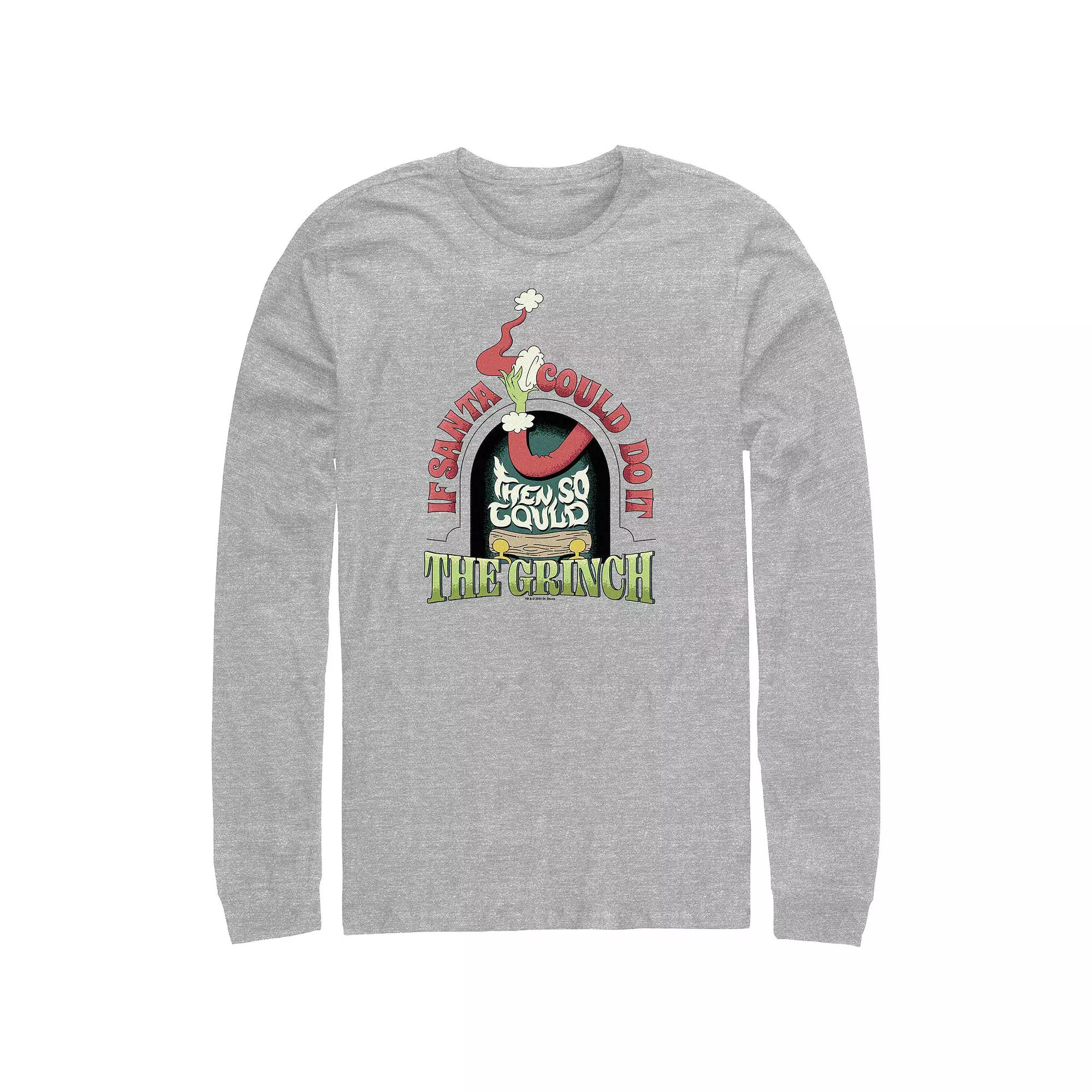 Big & Tall Dr. Seuss Grich If Santa Could Do It Long Sleeve Graphic Tee, Men's,  Product Image