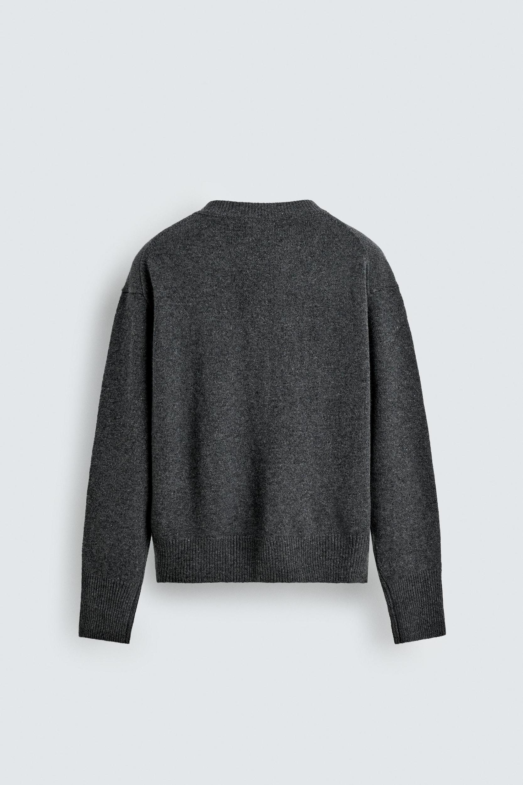 RELAXED FIT WOOL BLEND CARDIGAN Product Image