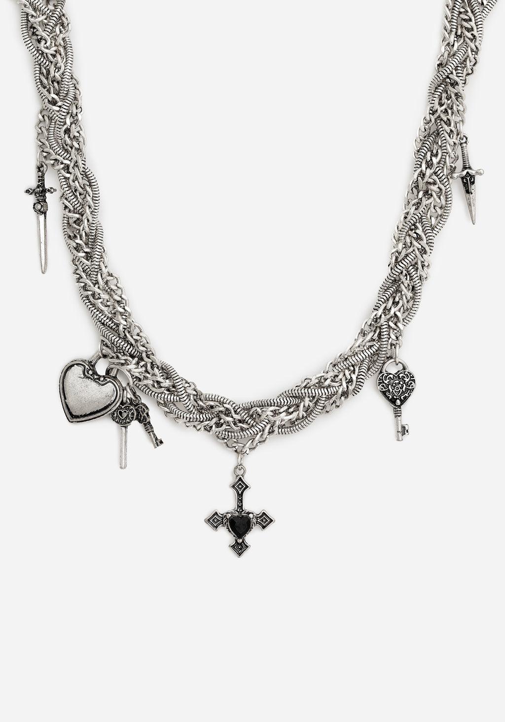 Eilir Twisted Vintage Charm Necklace Product Image