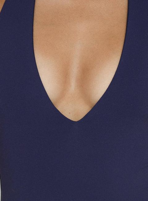 Someone New Halter Bodysuit Navy Product Image